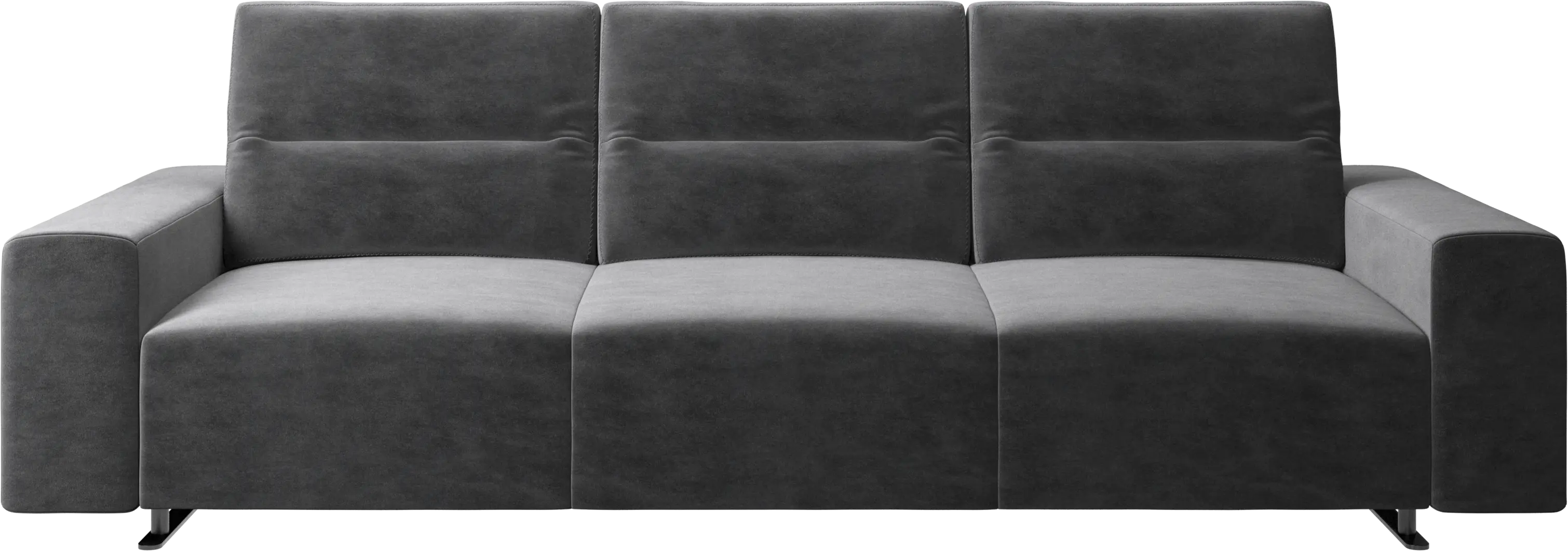 Hampton sofa with adjustable back and storage on the left side