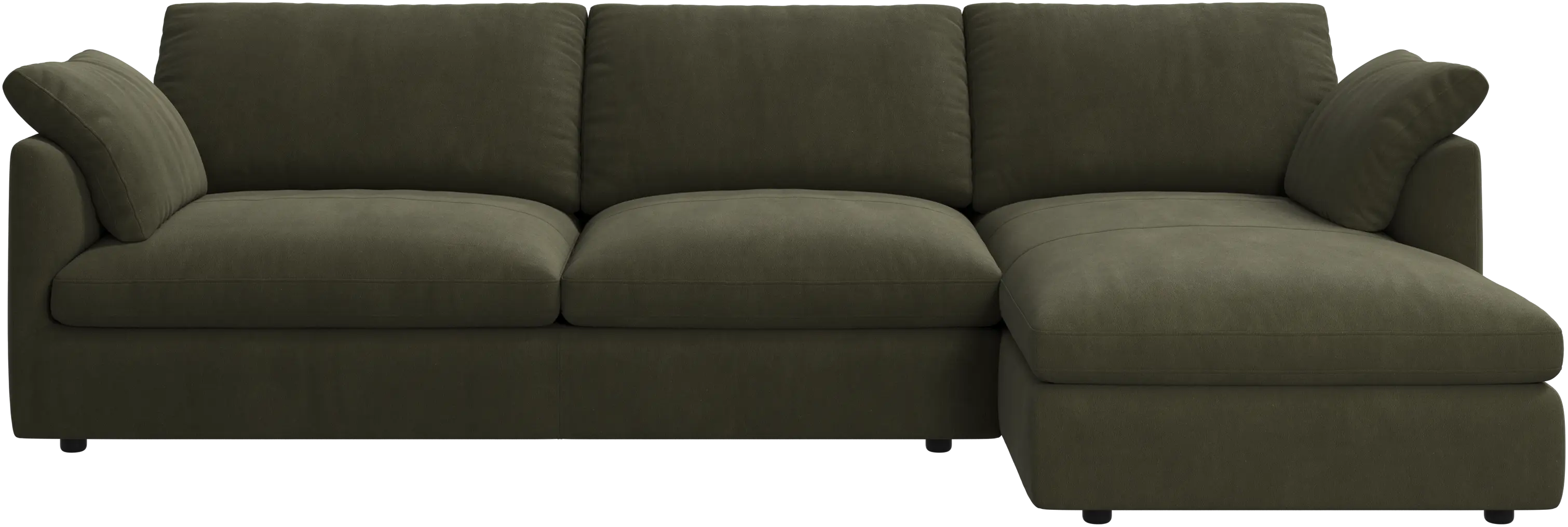 Milano sofa with chaise longue right