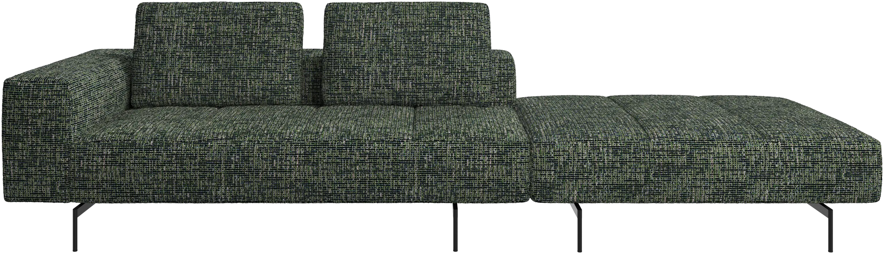 Amsterdam sofa with footstool on right side