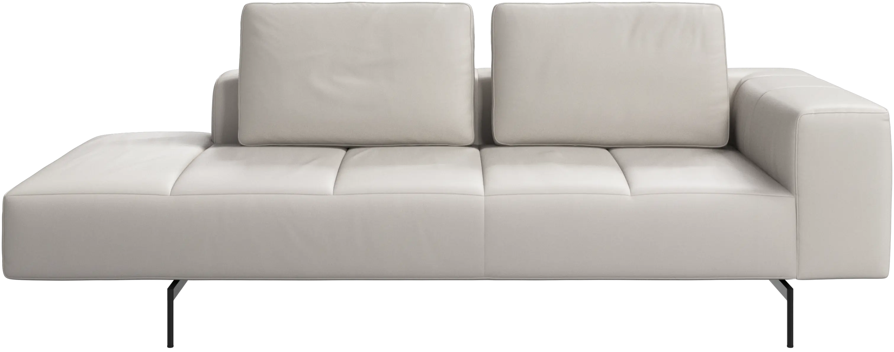 Amsterdam resting module for sofa, armrest right, open end left