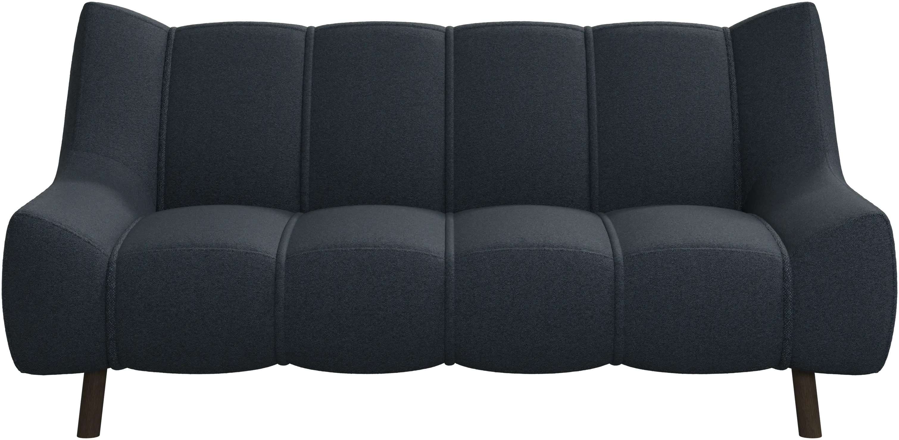 Canapé 2 places Nawabari, jambe en bois