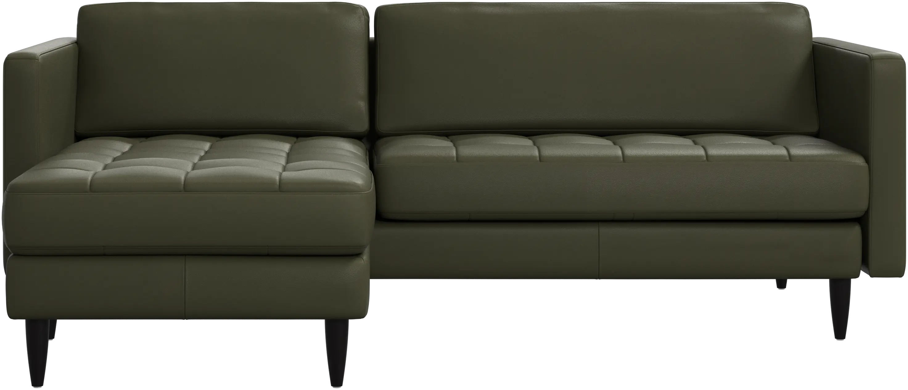Canapé Osaka avec chaise longue, assise capitonnée