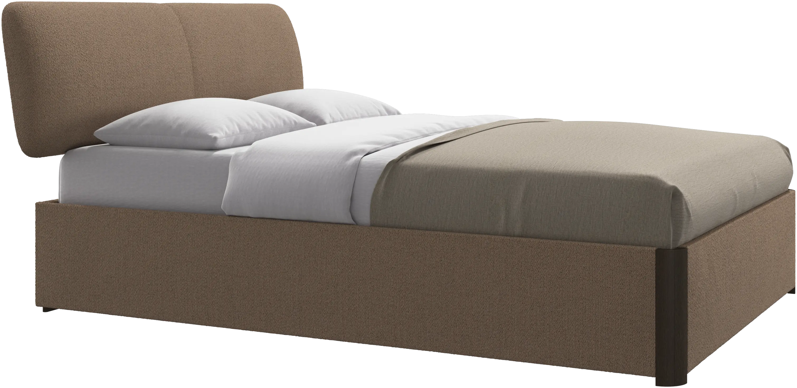 Element bed, bed-mounted headboard, with slats, excl. mattress