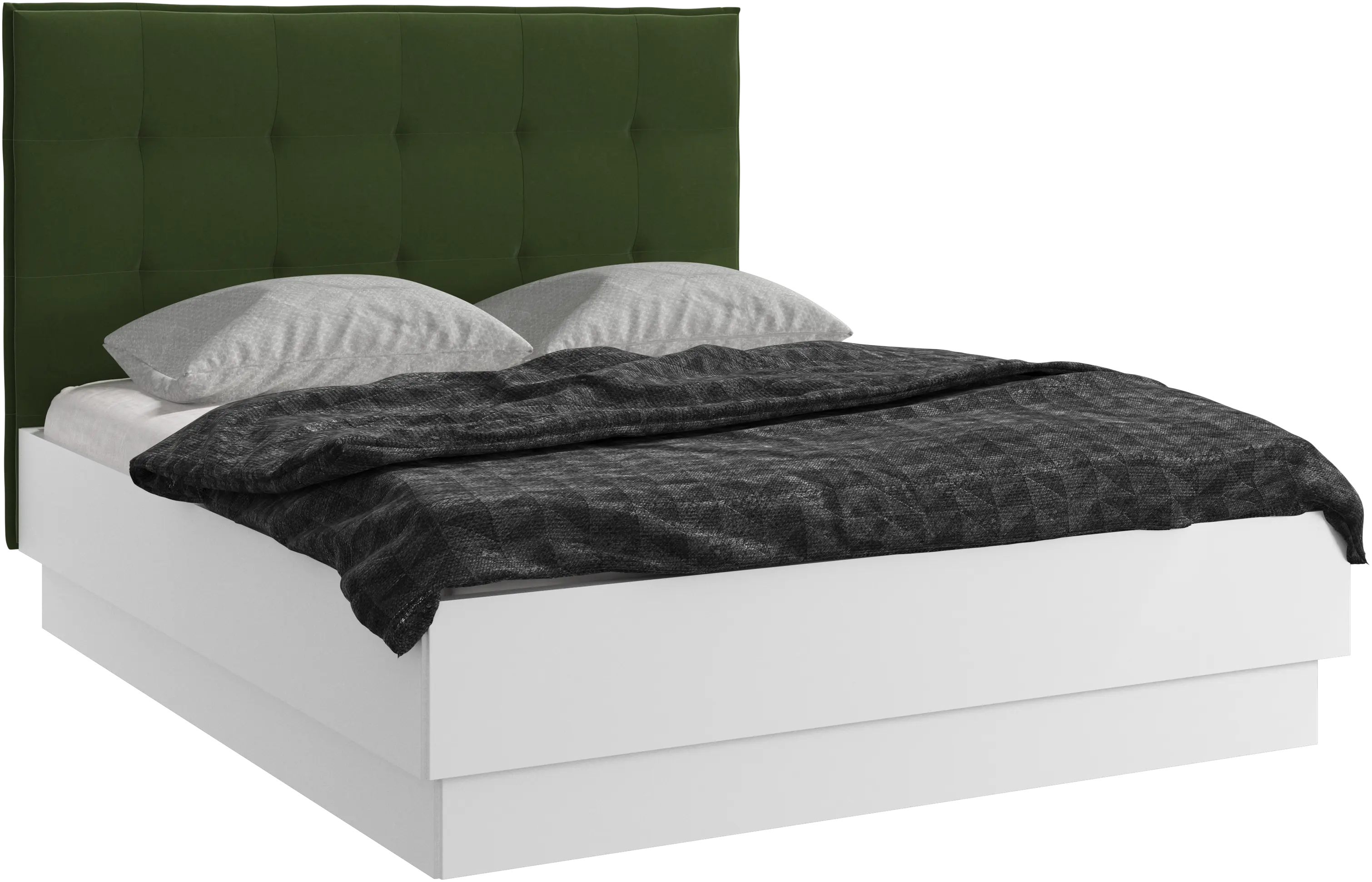 Lugano storage bed with lift-up frame and slats, excl. mattress
