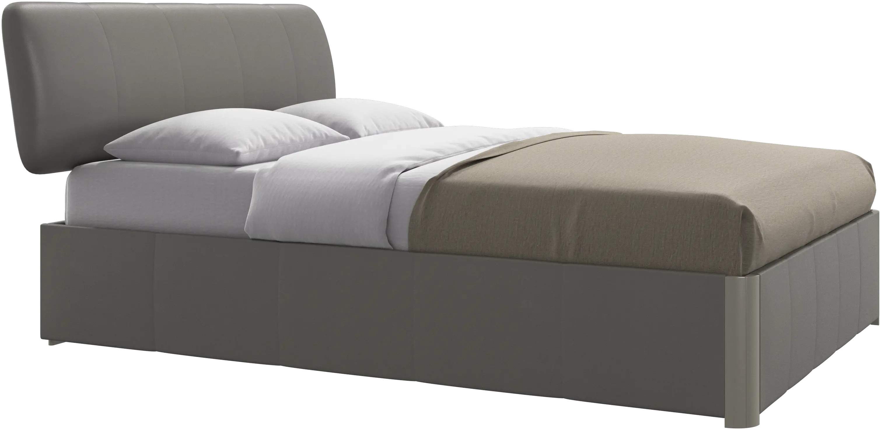 Element bed, bed-mounted headboard, with slats, excl. mattress