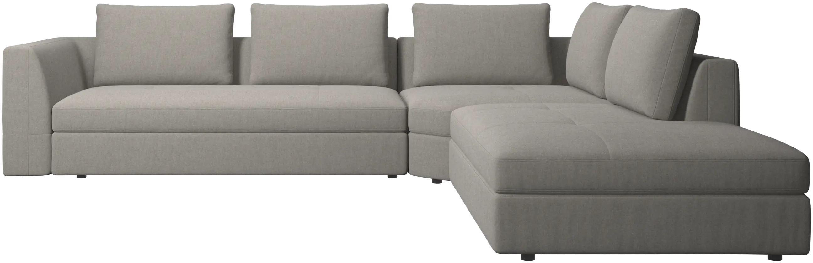 Bergamo corner sofa with lounging unit