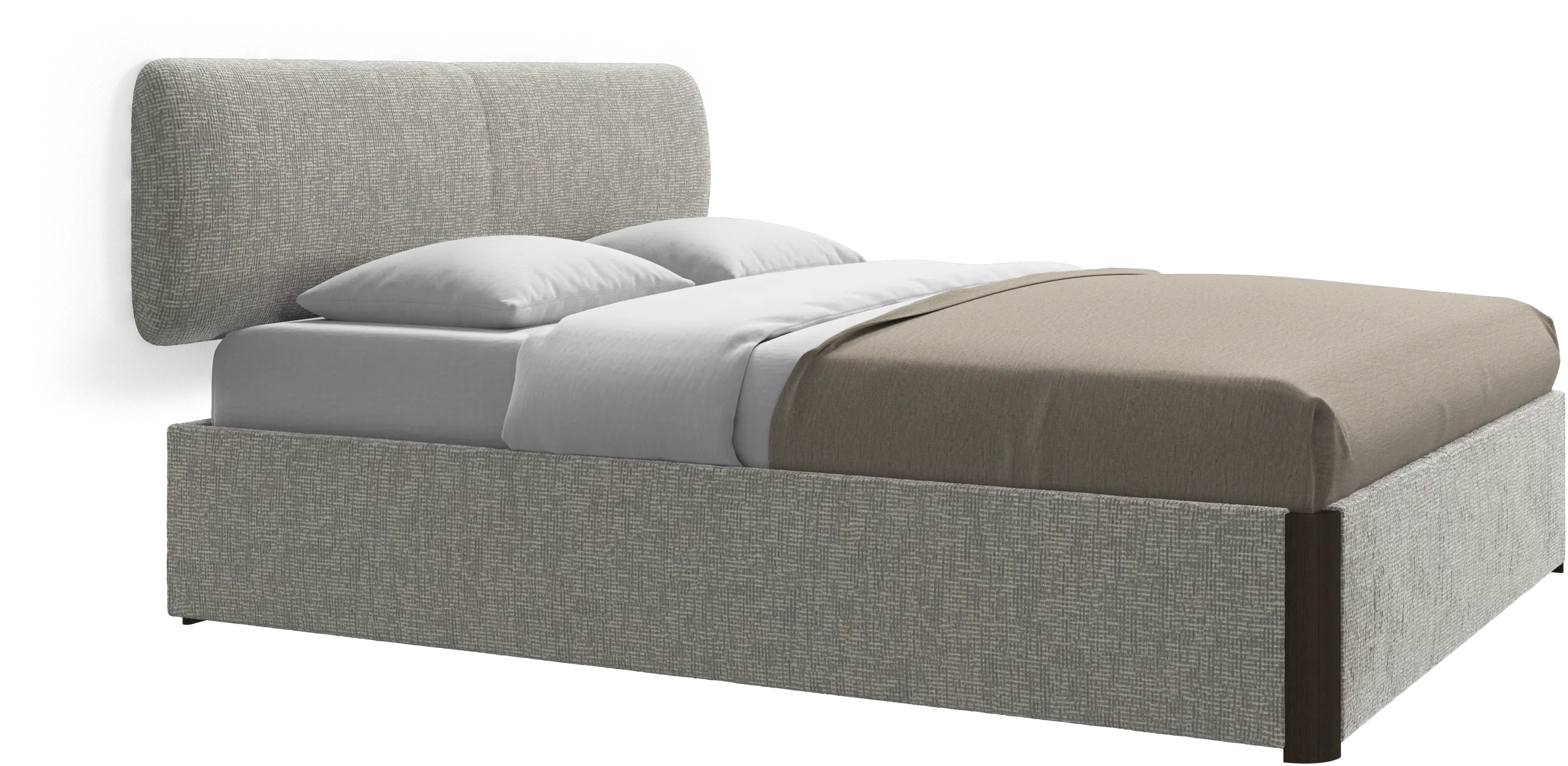 Element 床、壁掛け式ヘッドボード、スラット付き、マットレス除外