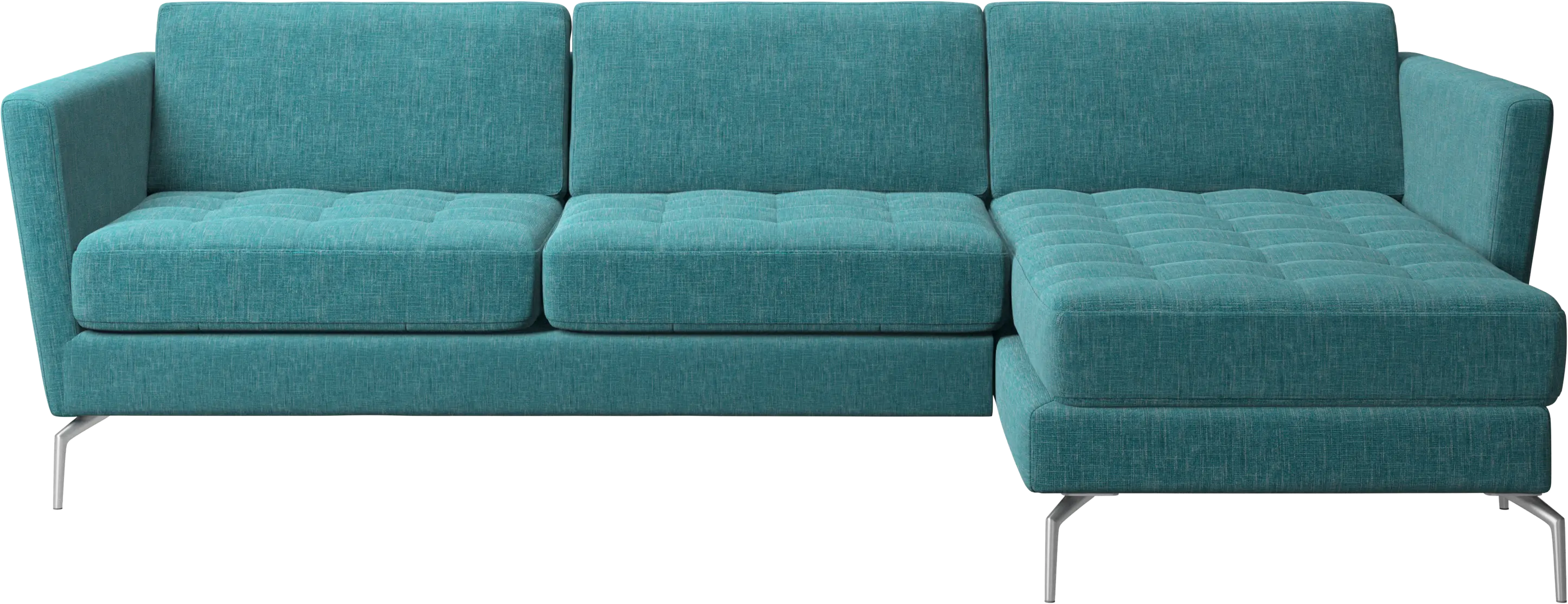 Osaka sofa with resting unit, tufted seat