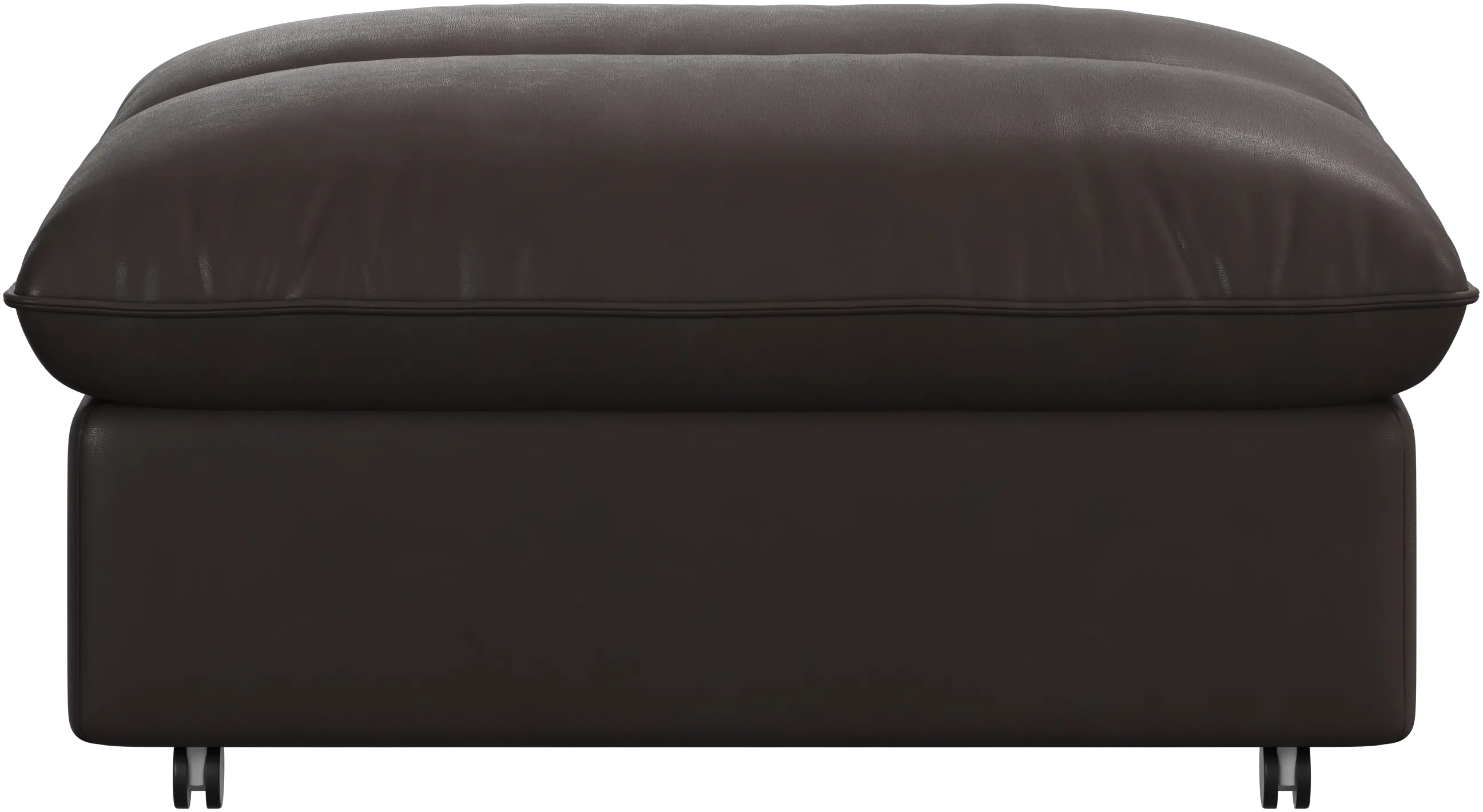 Southampton pouf on wheels with storage