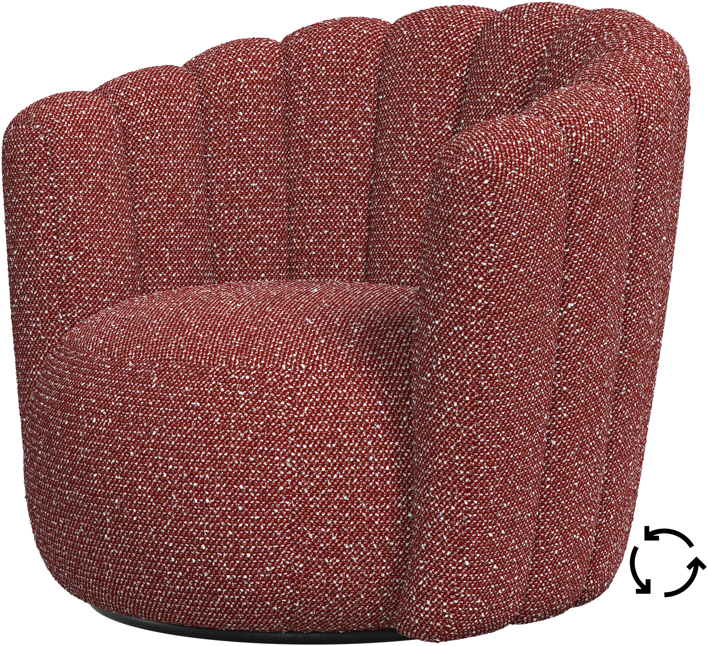Sweet Art armchair with swivel function