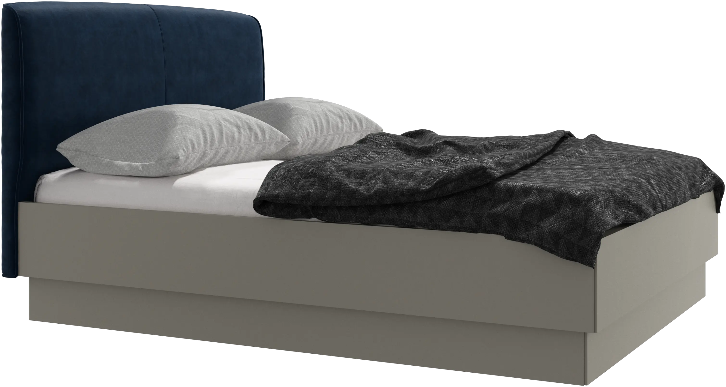 Houston, upholstered bed with storage