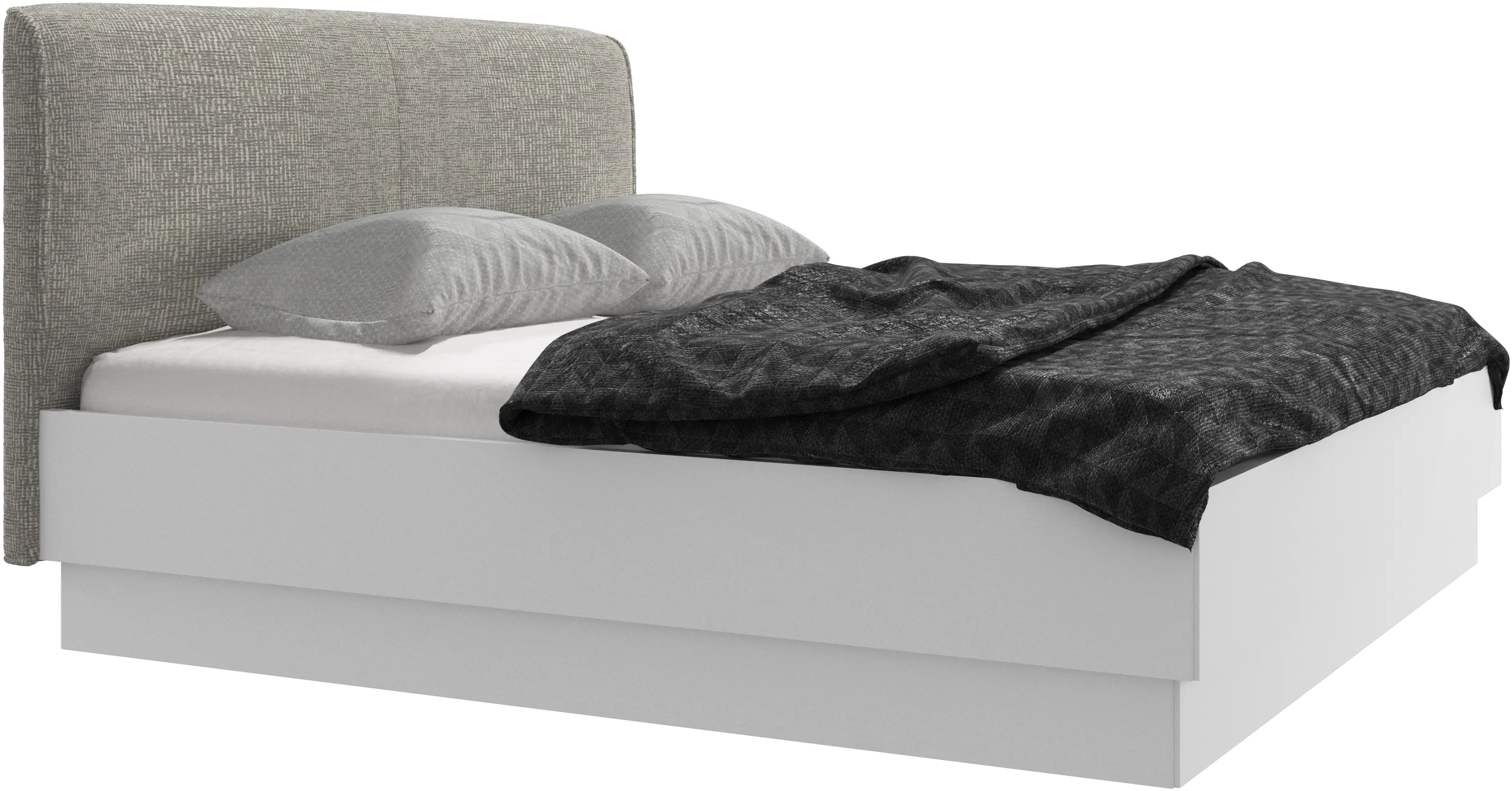 Houston, upholstered bed with storage
