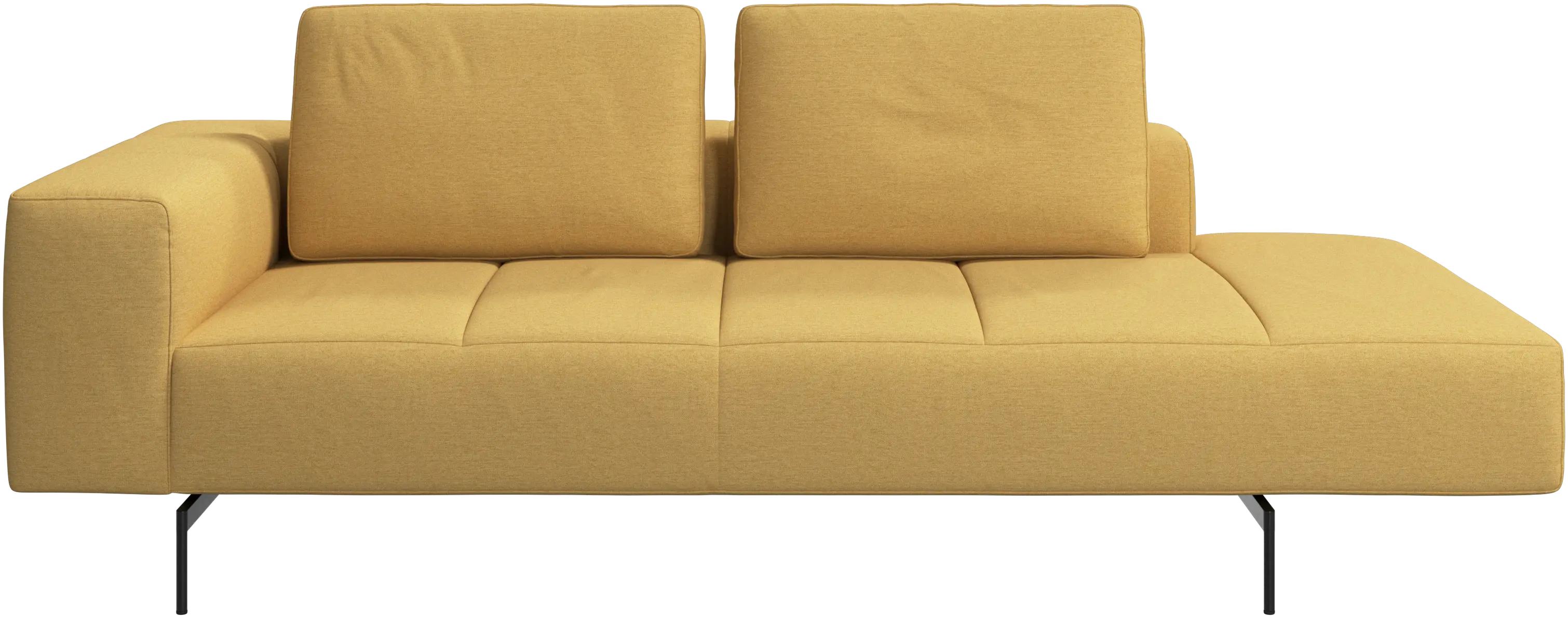Amsterdam resting module for sofa, armrest left, open end right