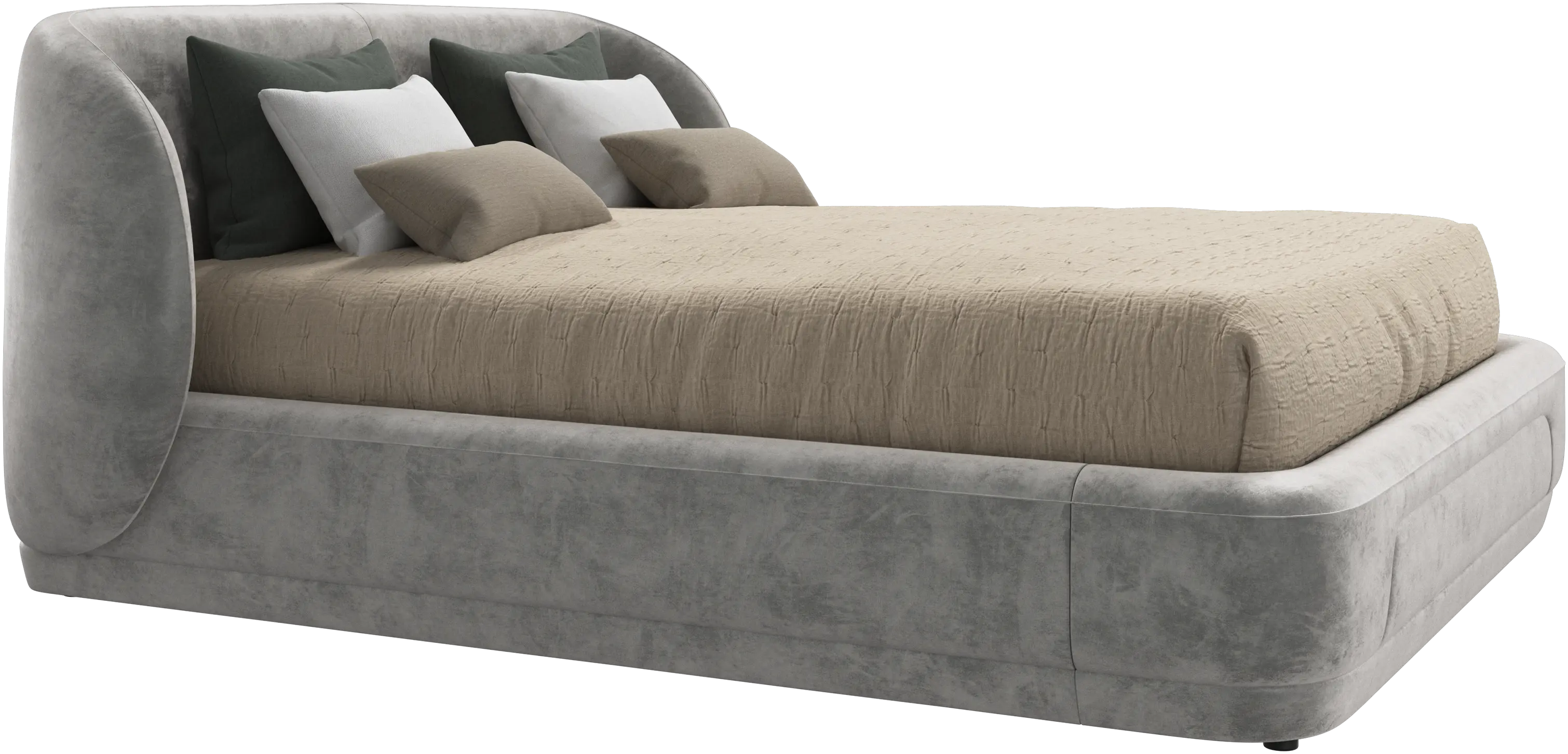 Bolzano bed with slats  - W152,5xL190cm