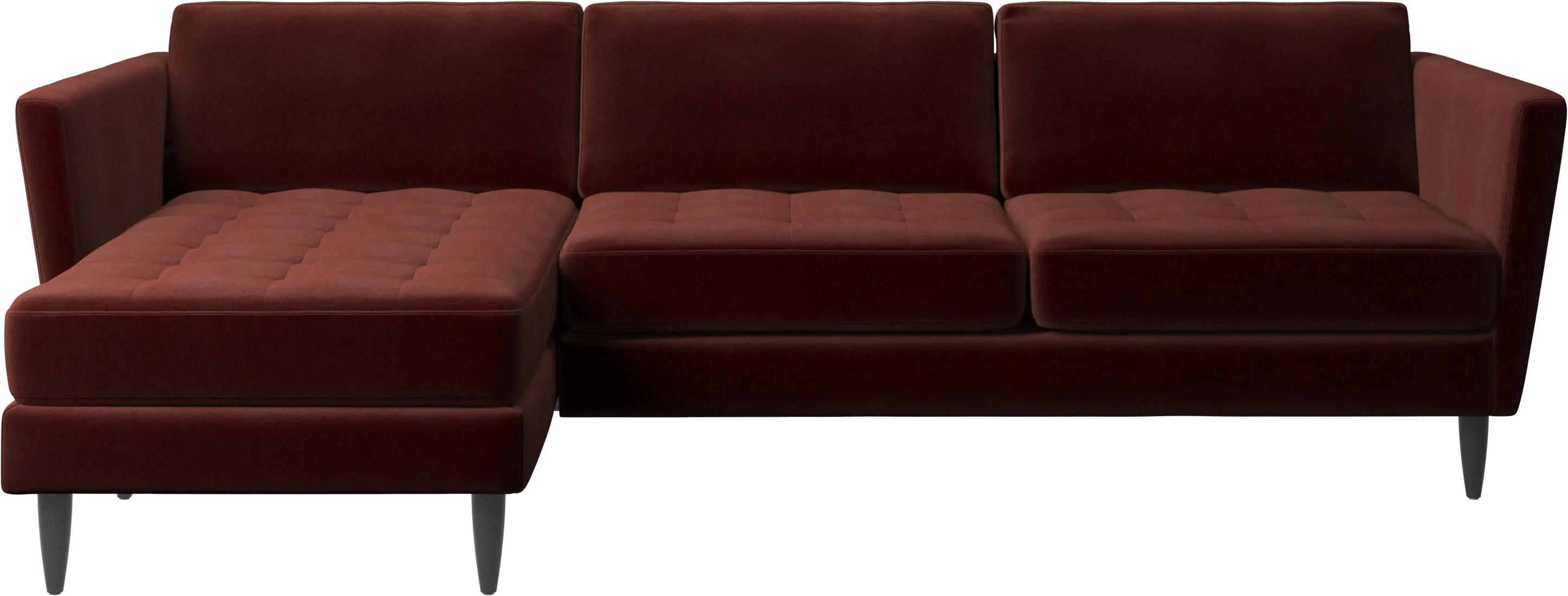 Osaka sofa with resting unit, tufted seat