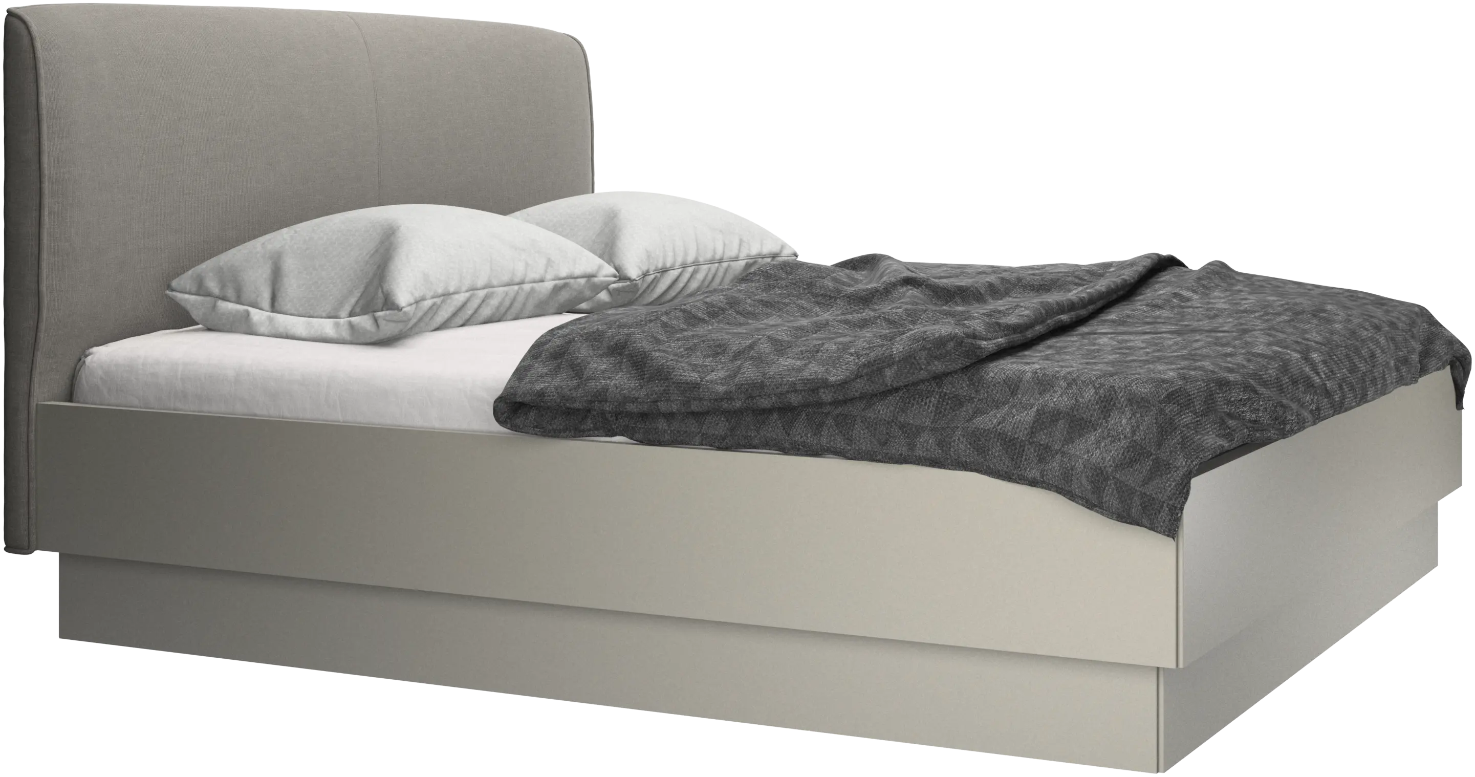 Houston, upholstered bed with storage