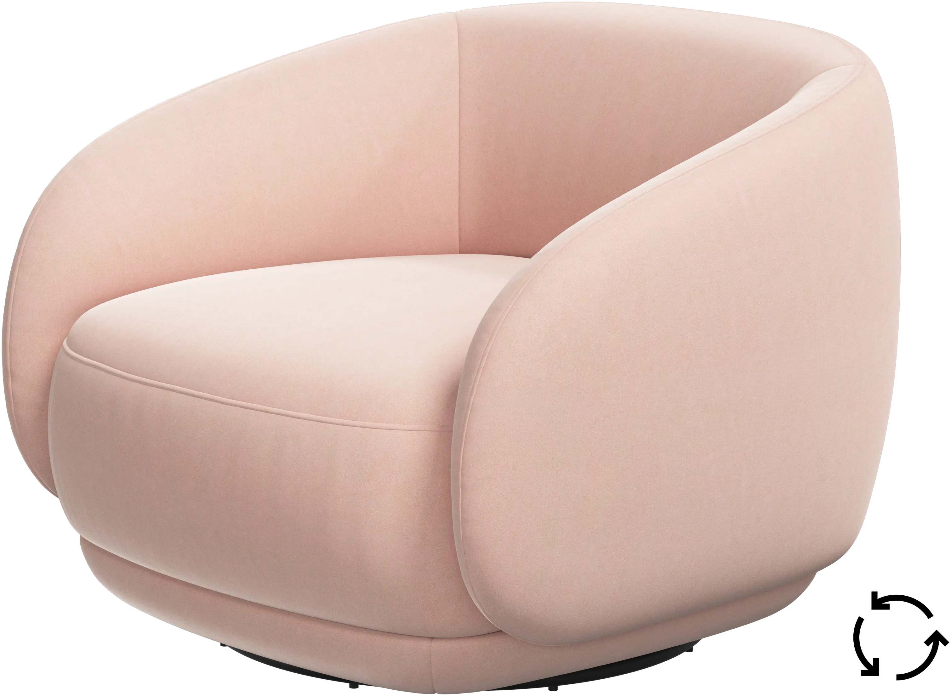 Bolzano armchair with swivel function