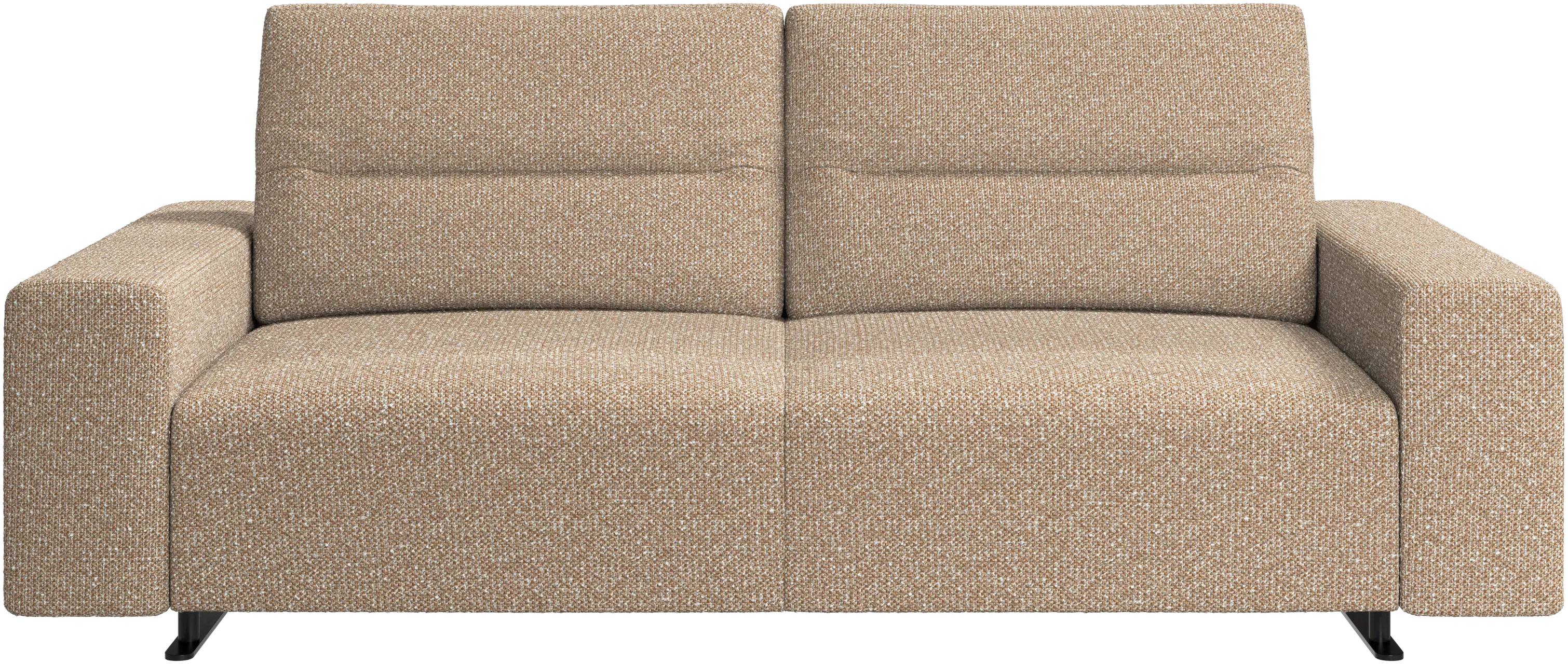 Hampton sofa with adjustable back and storage on the left side