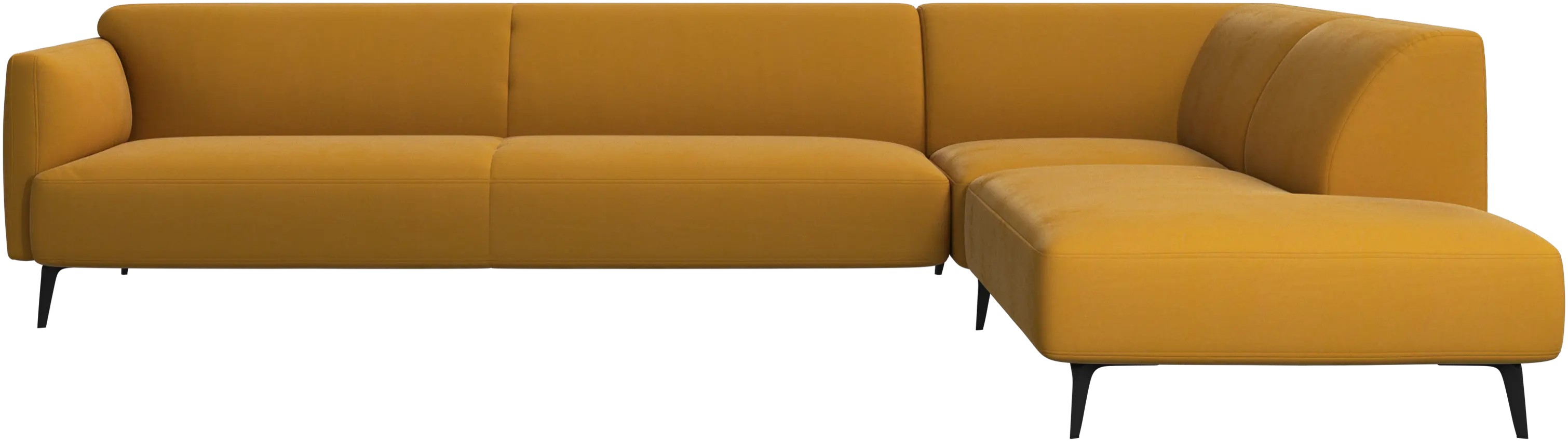 Modena corner sofa with lounging unit