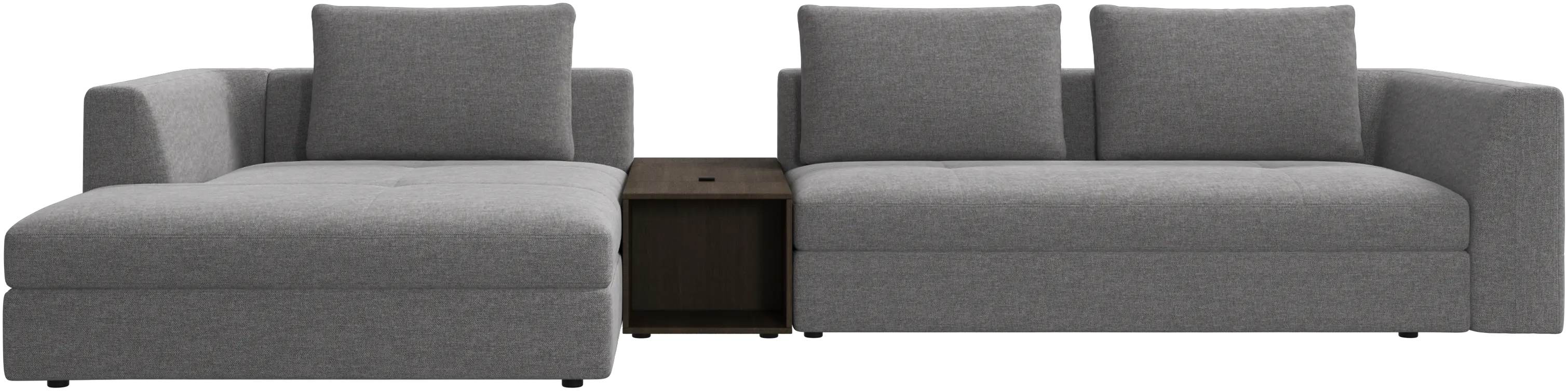 Bergamo sezlon tárolóval