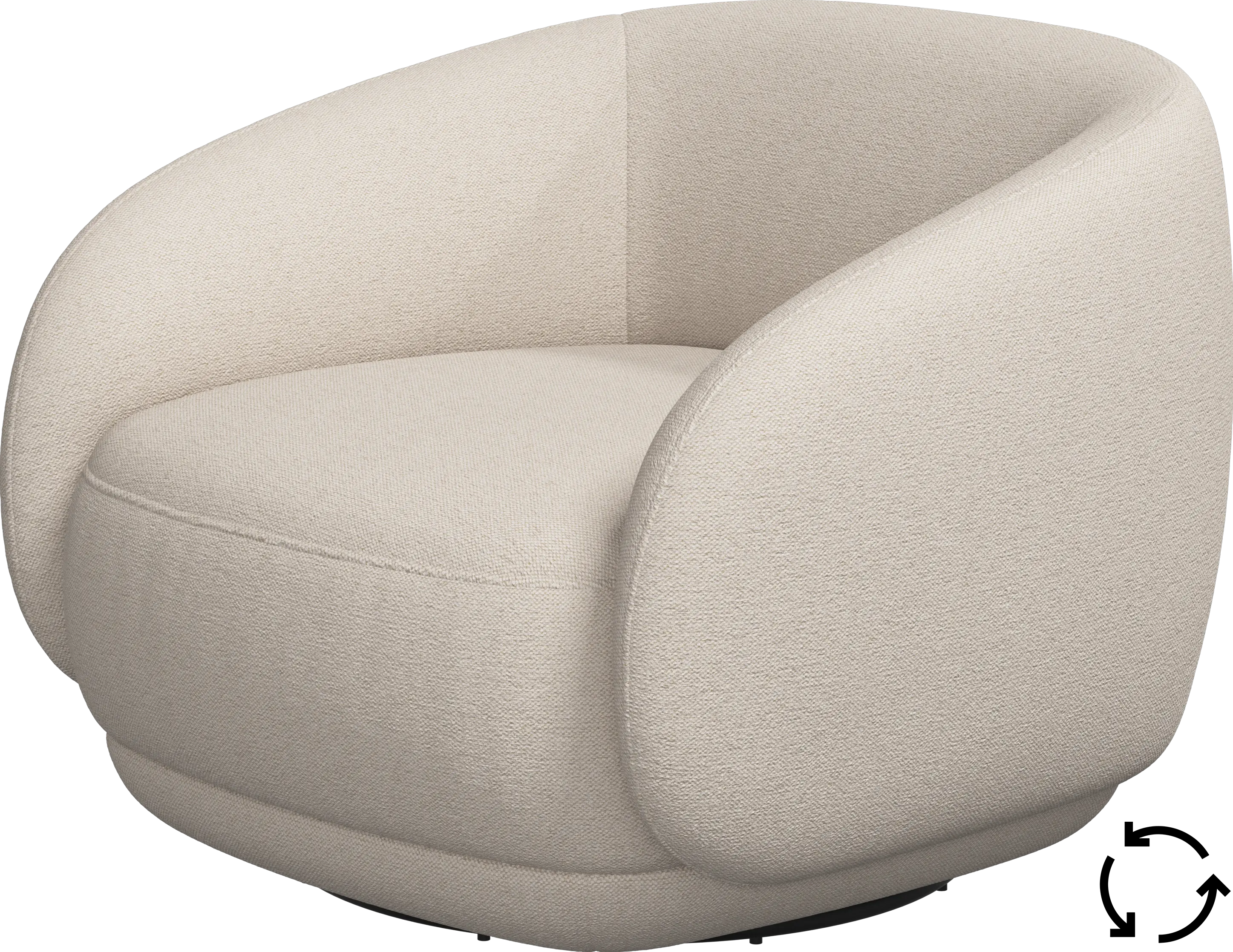 Bolzano armchair with swivel function