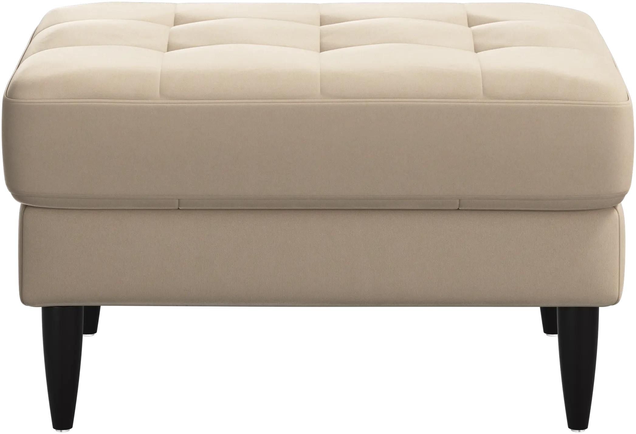 Osaka footstool, tufted seat