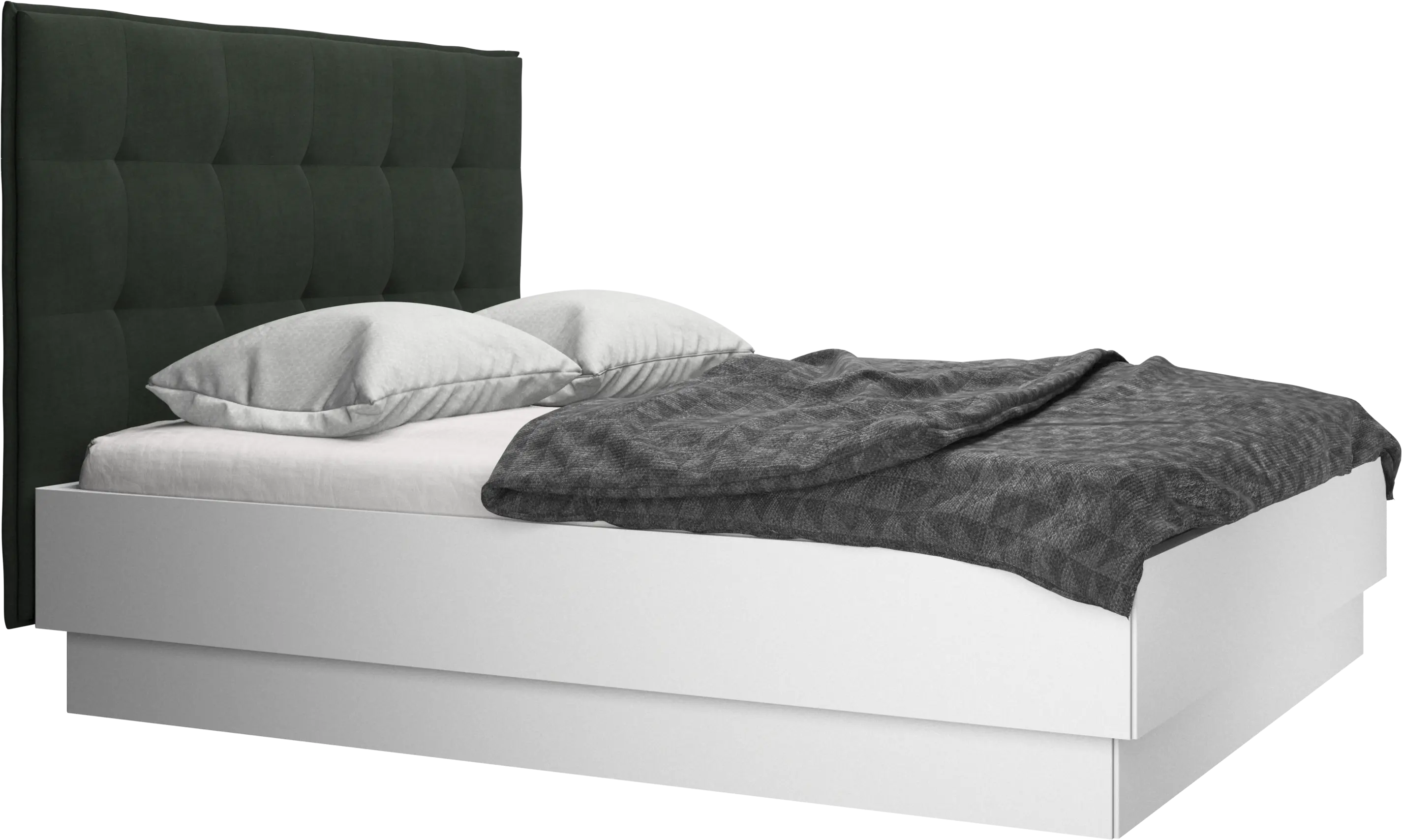 Lugano Bett mit Lattenrost und Staufach unter hochklappbarer Liegefläche, Matratze gegen Aufpreis