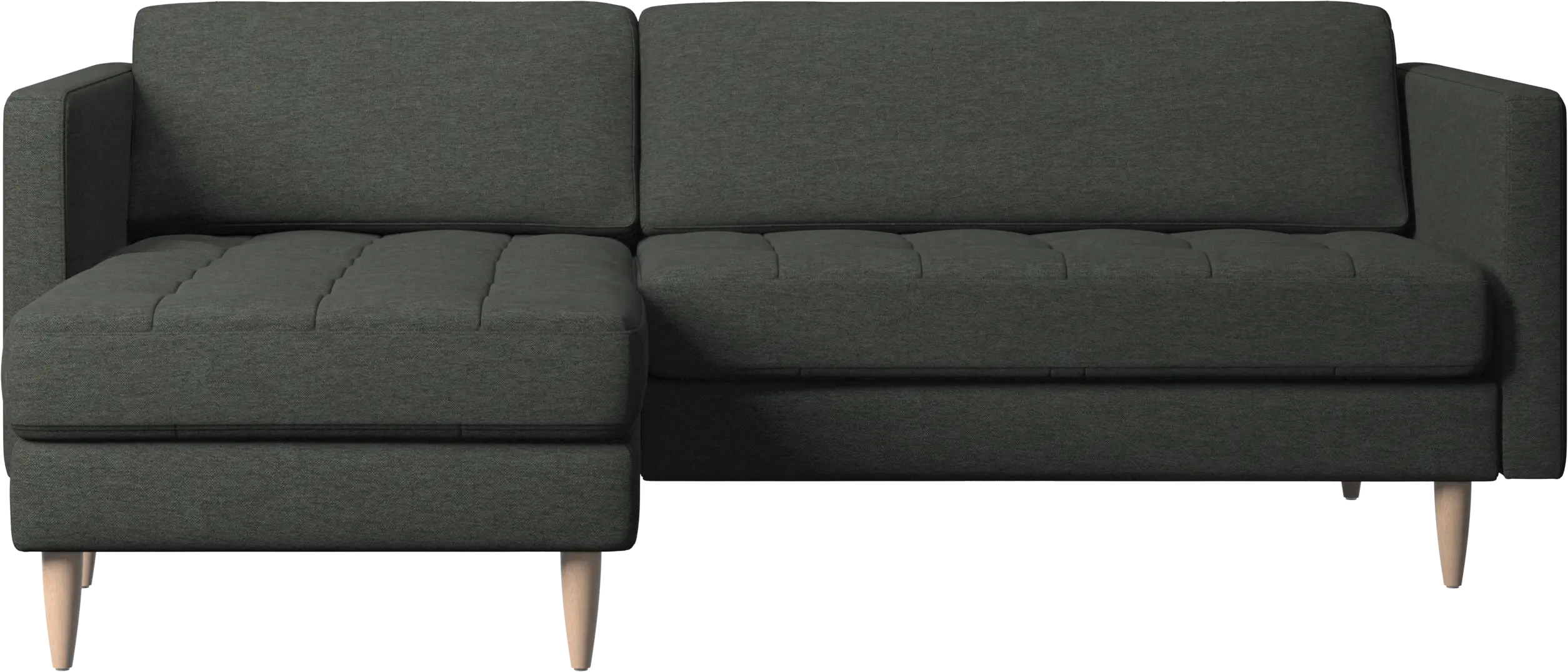 Osaka sofa with resting unit, tufted seat