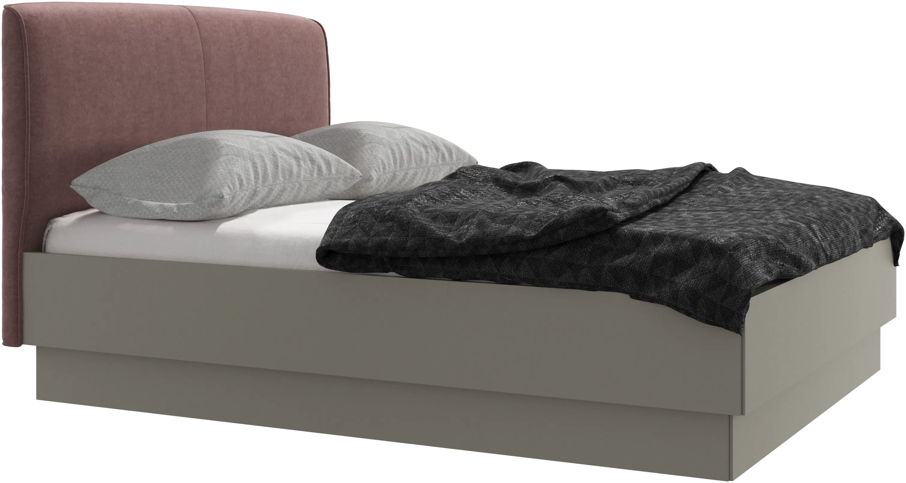Houston, upholstered bed with storage