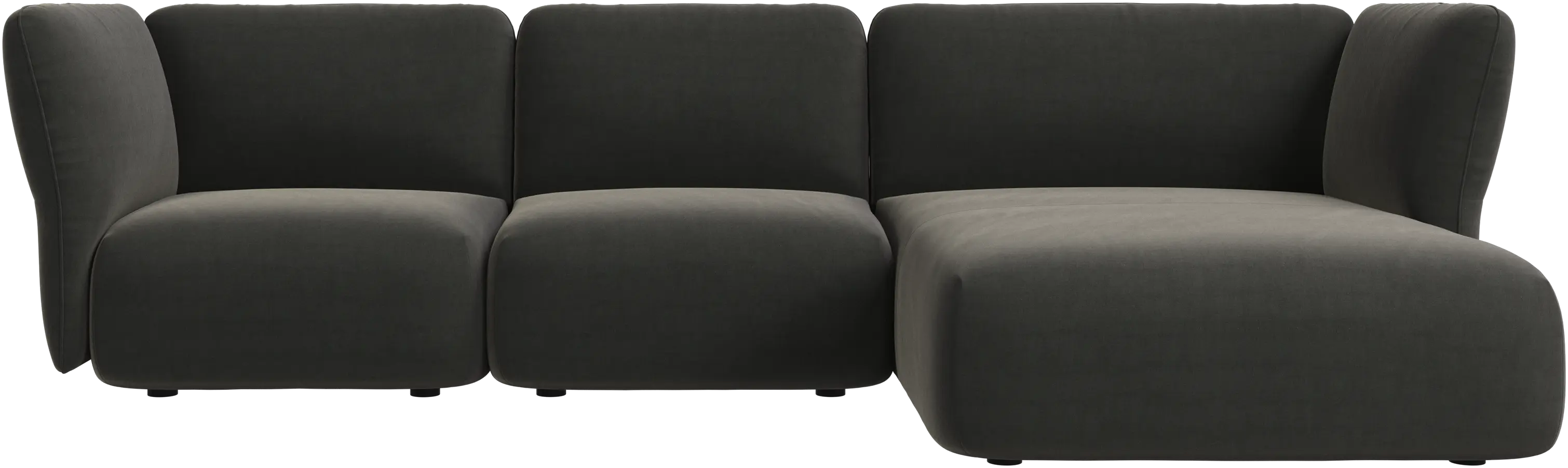 Paraggi 2-seater with chaise longue right
