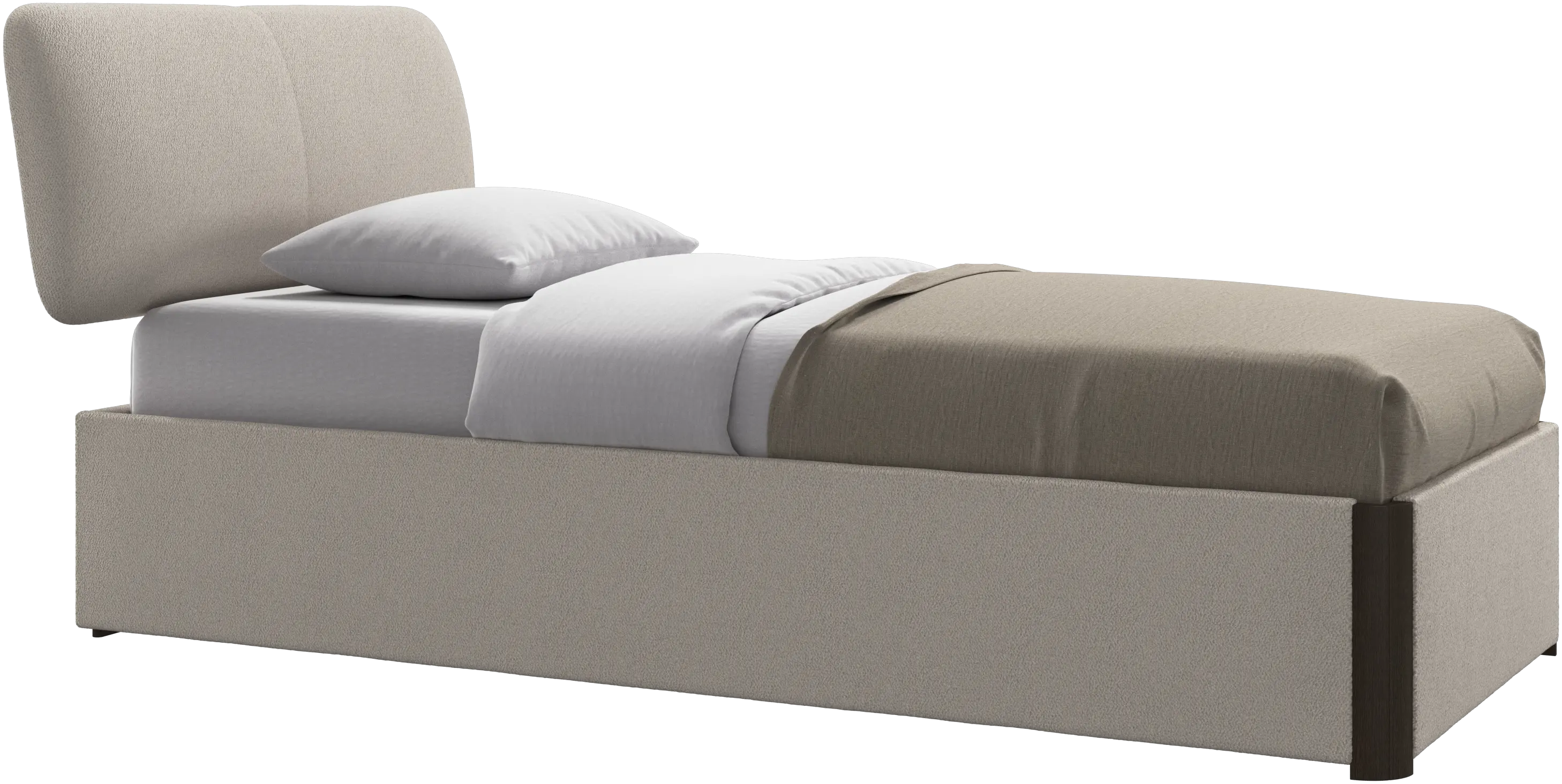 Element bed, bed-mounted headboard, with slats, excl. mattress