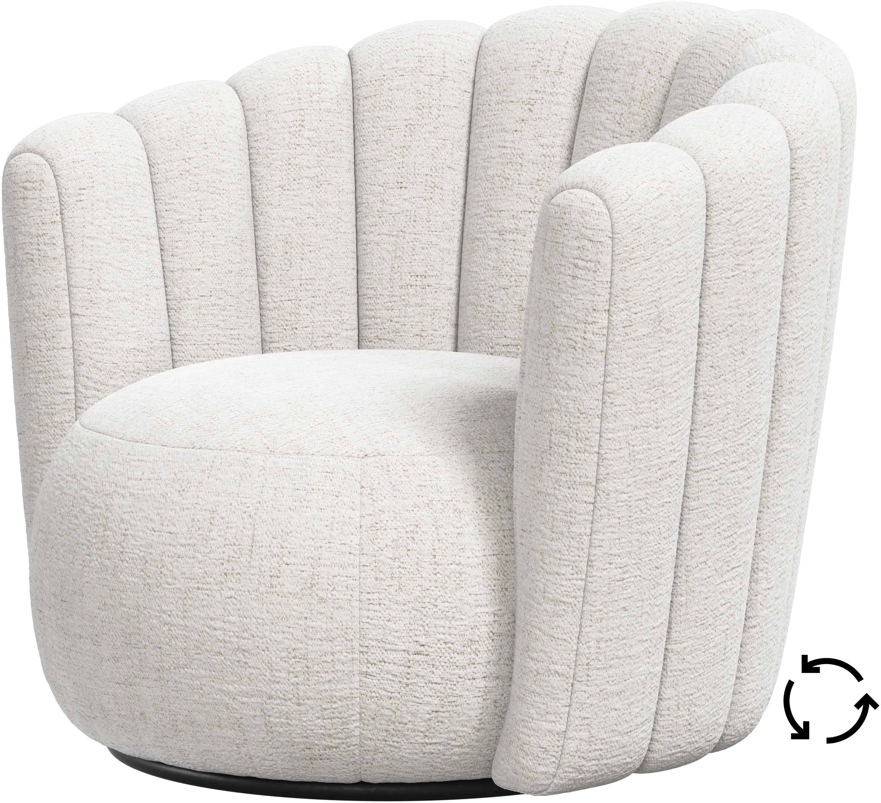 Sweet Art armchair with swivel function