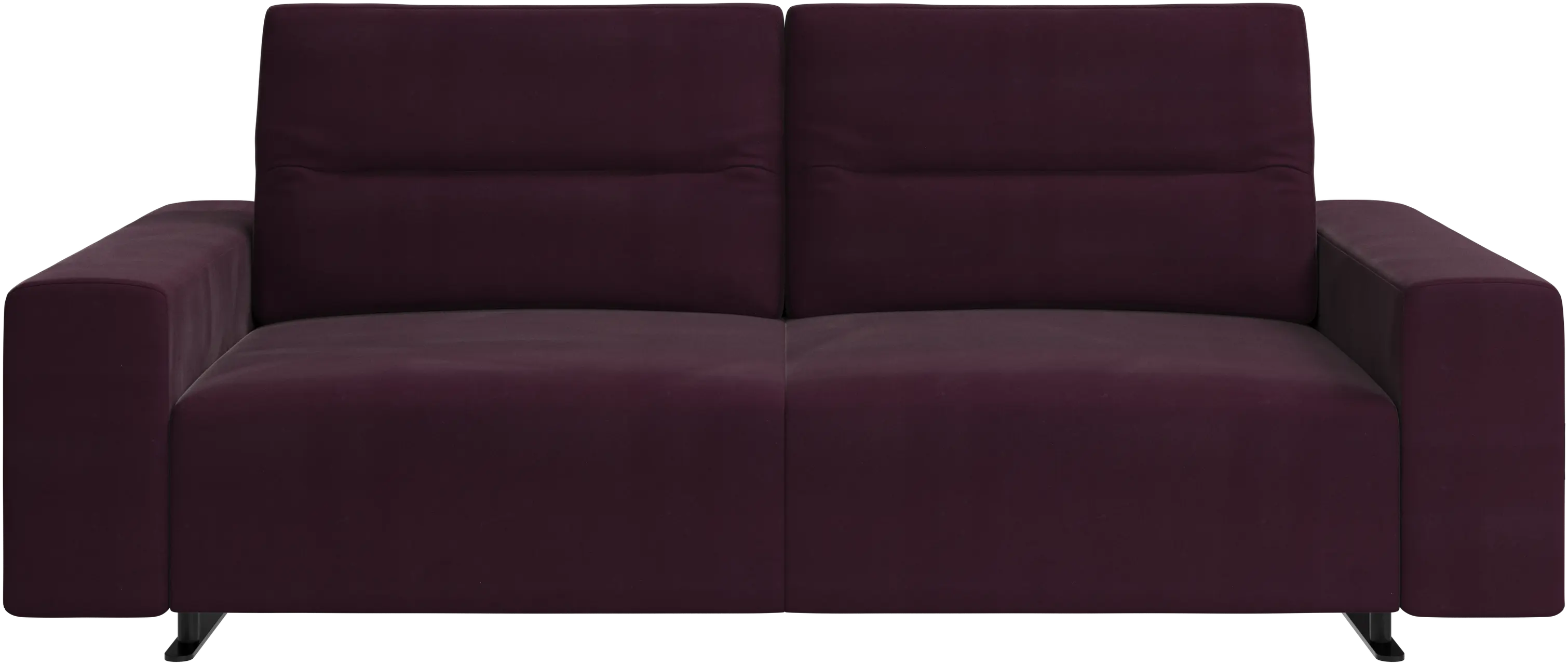 Hampton sofa with adjustable back and storage on the left side