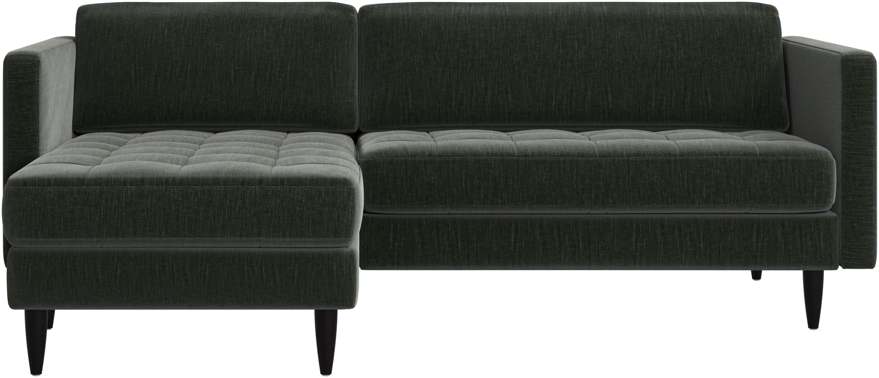 Osaka sofa with resting unit, tufted seat