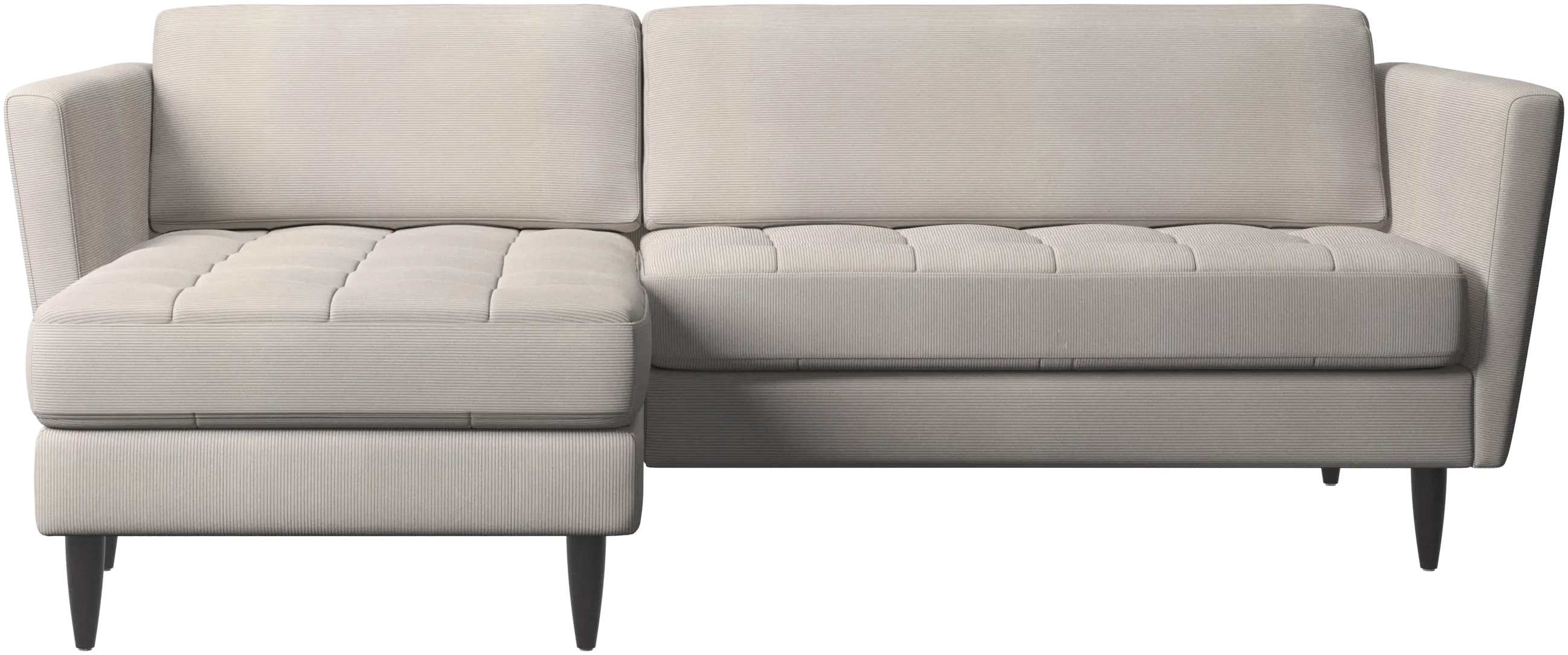 Osaka sofa with resting unit, tufted seat