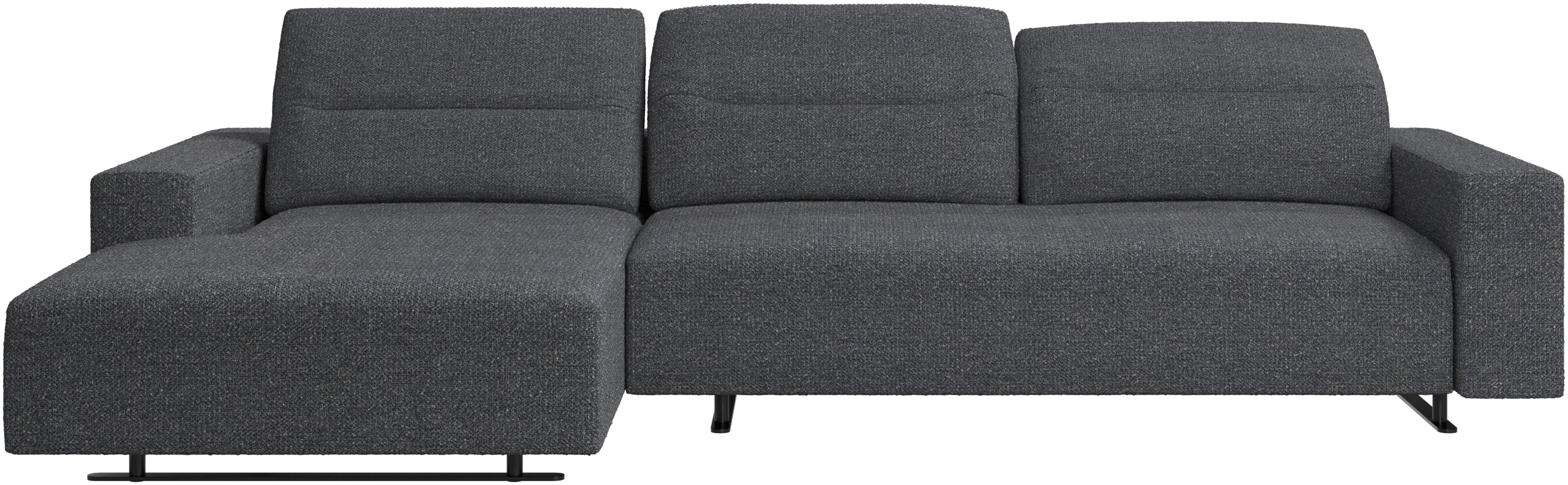 Hampton sofa with adjustable back and resting unit left side