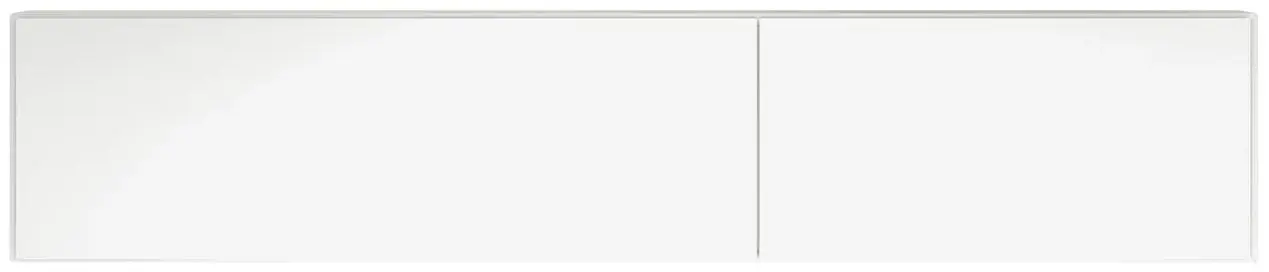 Storage Lugano Wall Mounted Cabinet with Flip-up Doors - MATT WHITE LACQUERED