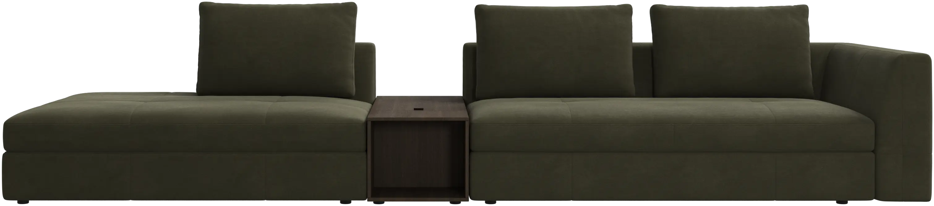 Canapé lounge 3 places avec rangement Bergamo