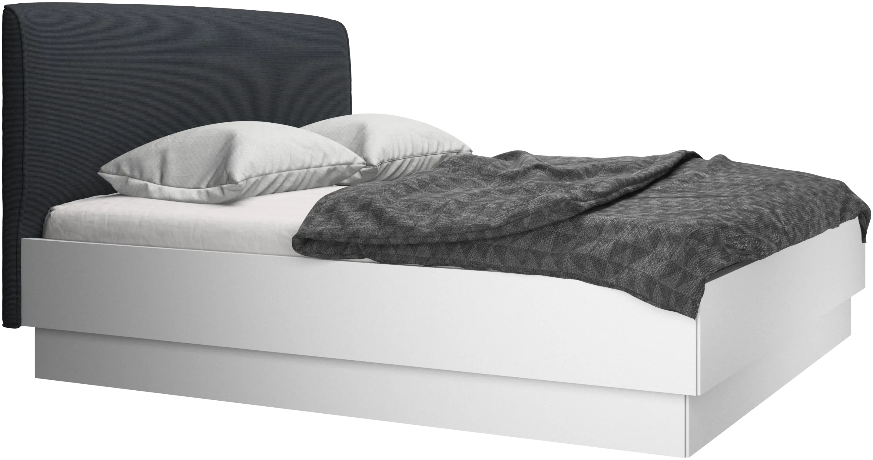 Houston, upholstered bed with storage