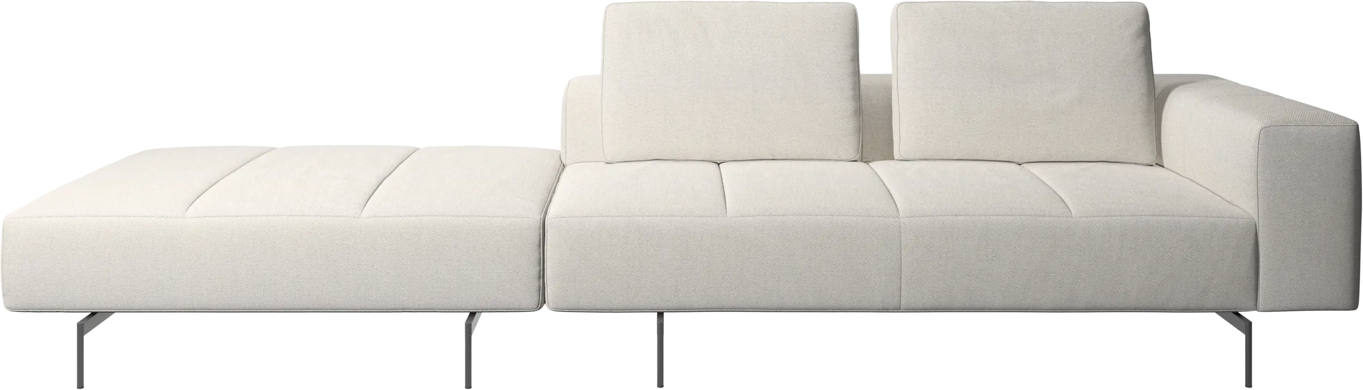 Amsterdam sofa with footstool on left side