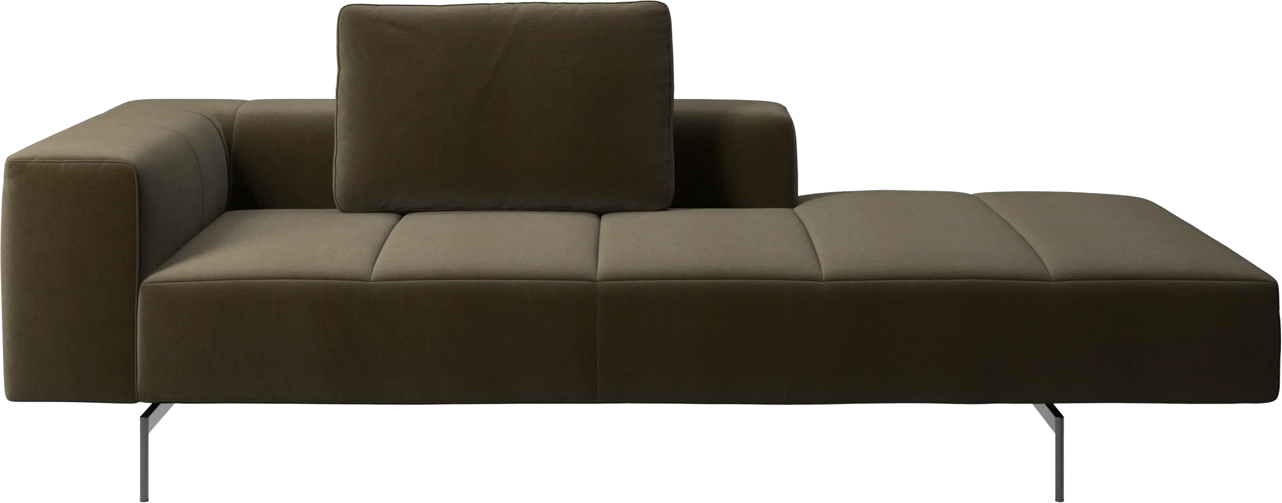Amsterdam Iounging module for sofa, armrest left, open end right