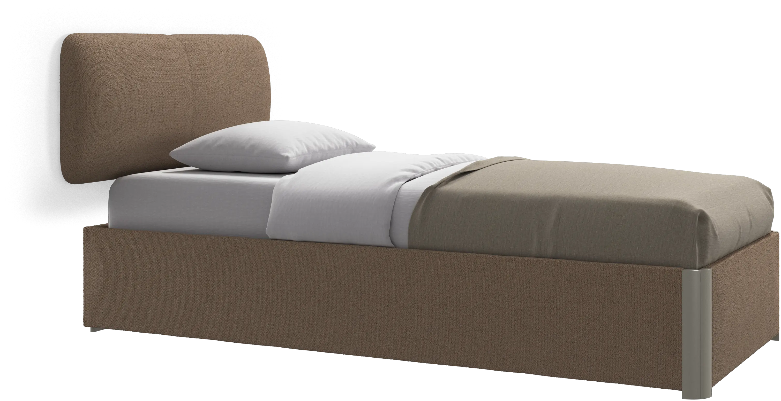 Element bed, wall-mounted headboard, with slats, excl. mattress