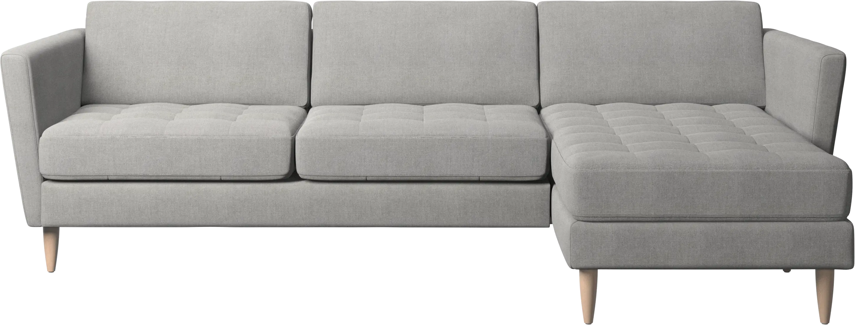 Osaka sofa with resting unit, tufted seat