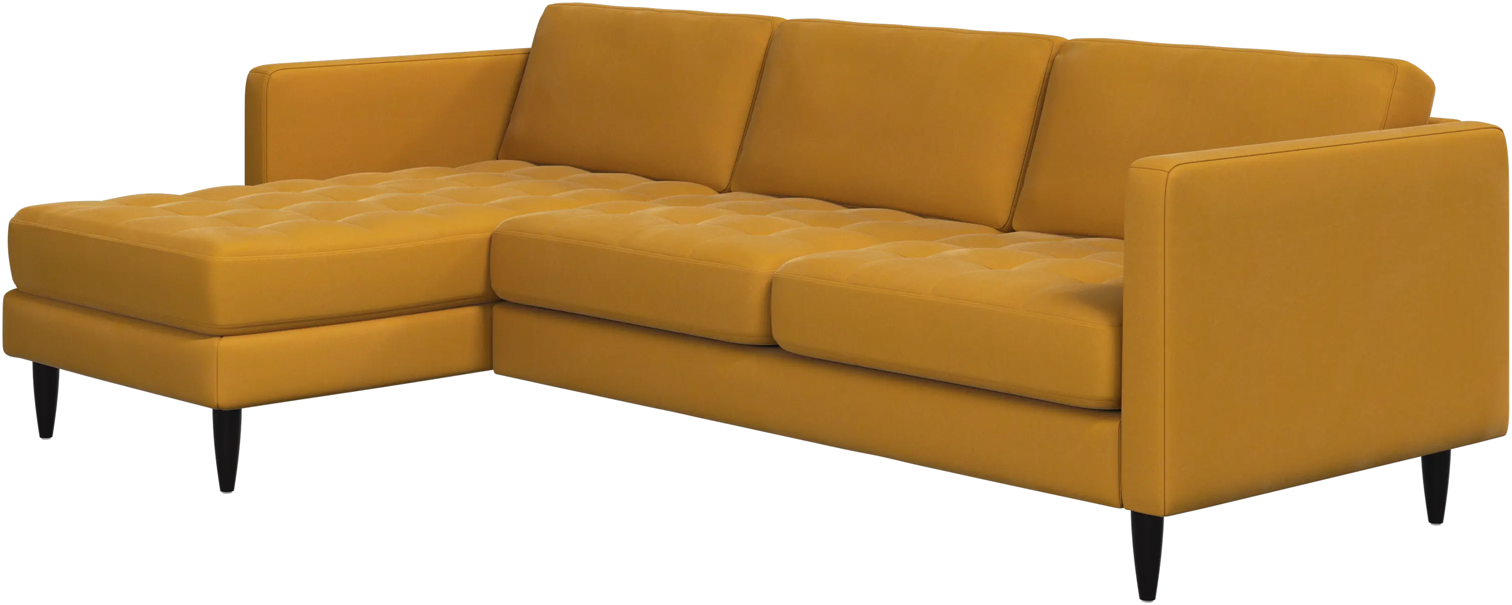 Osaka sofa with resting unit, tufted seat