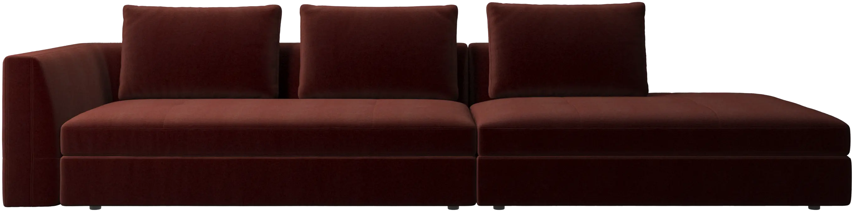 Bergamo sofa with lounging unit