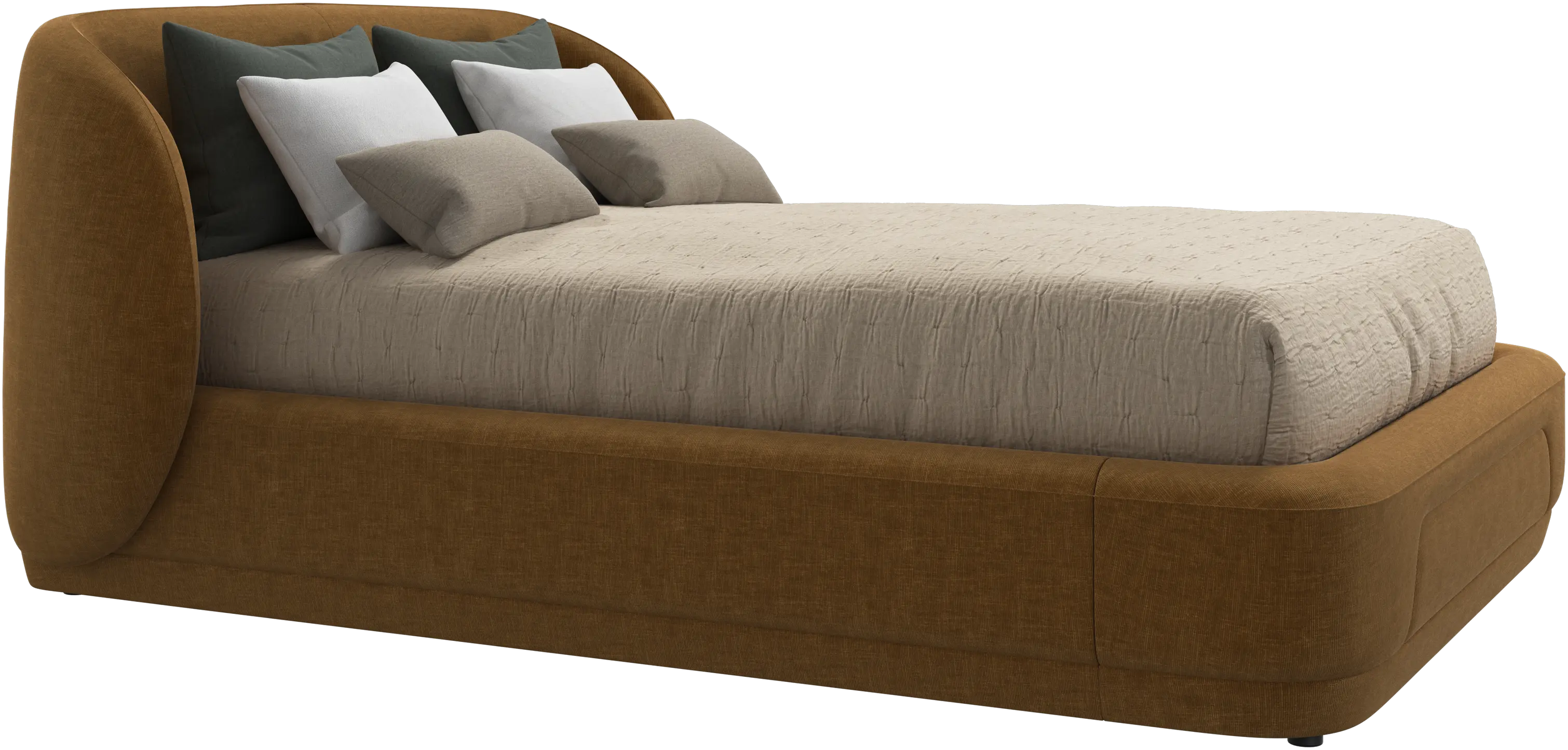 Bolzano bed with slats  - W140xL200cm