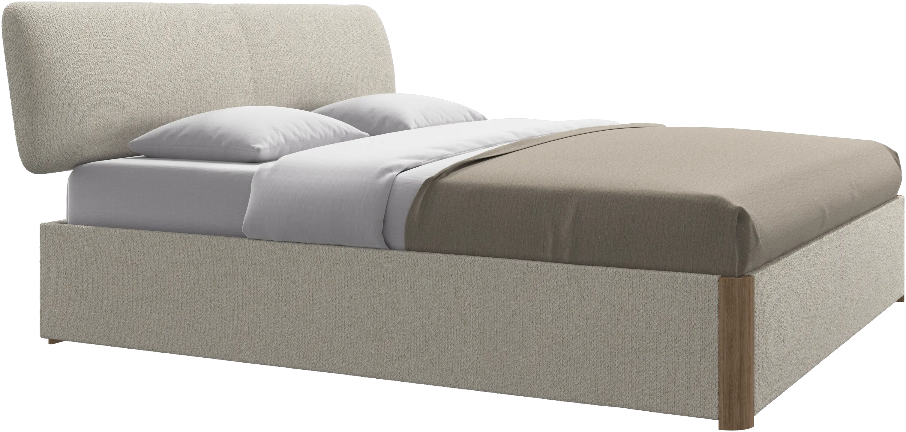 Element bed, bed-mounted headboard, with slats, excl. mattress