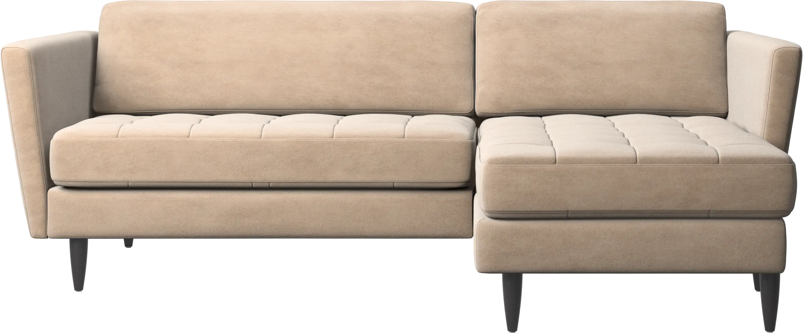 Osaka sofa with resting unit, tufted seat