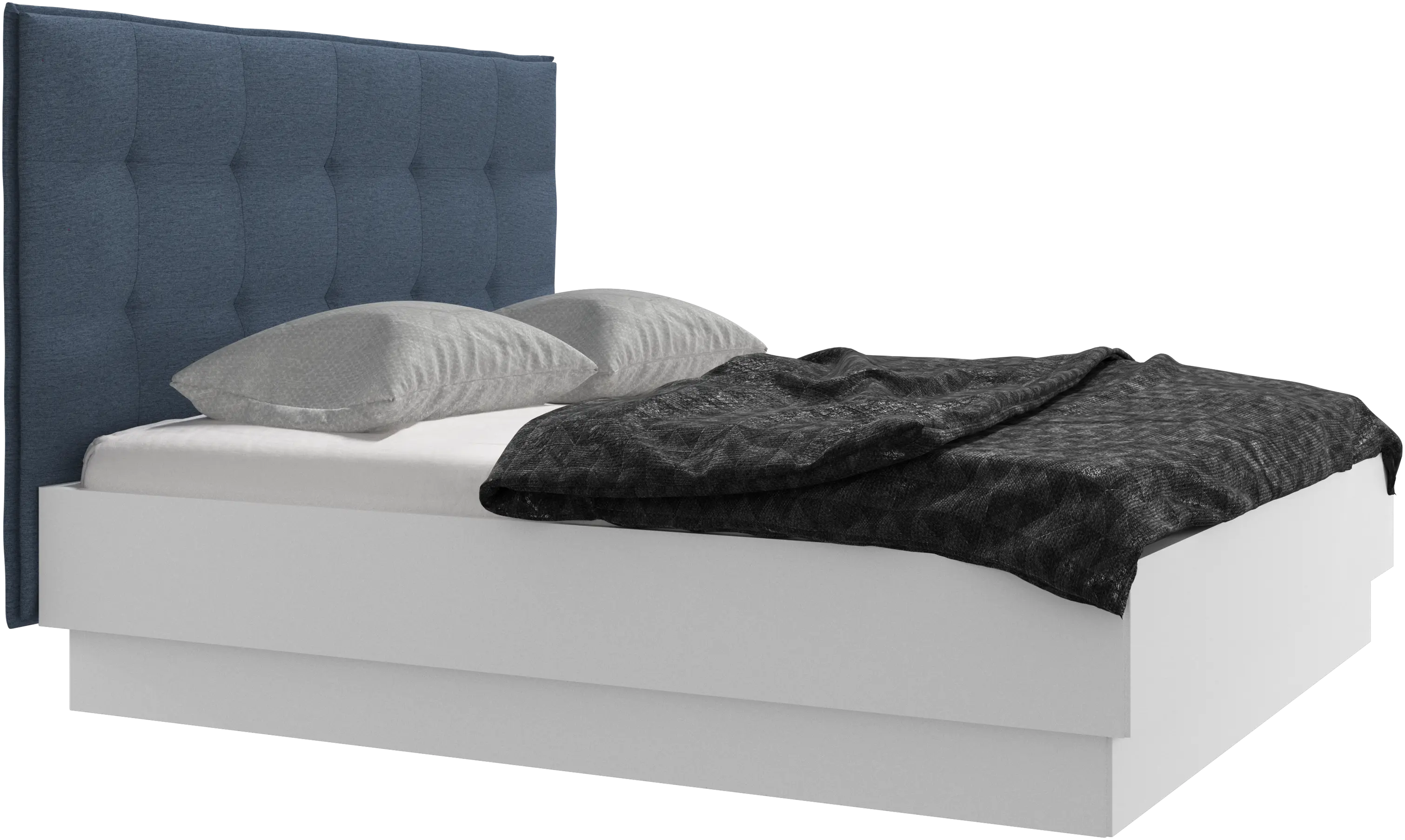 Lugano Bett mit Lattenrost und Staufach unter hochklappbarer Liegefläche, Matratze gegen Aufpreis