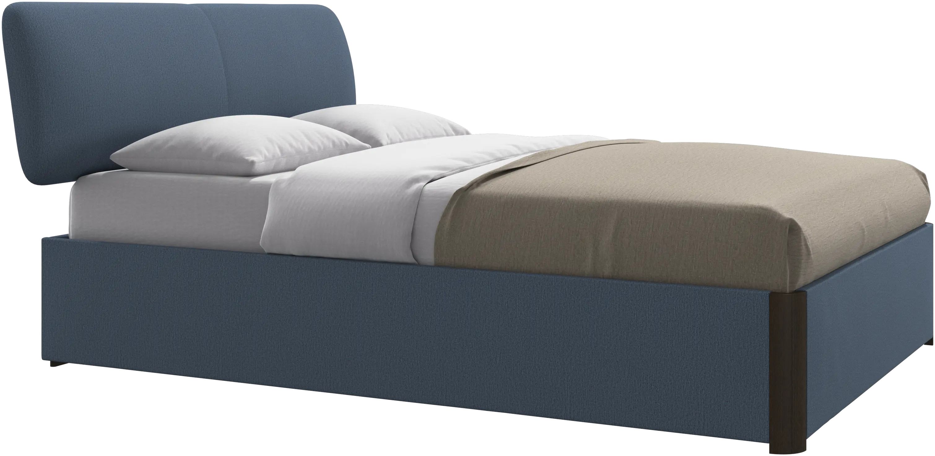 Element bed, bed-mounted headboard, with slats, excl. mattress